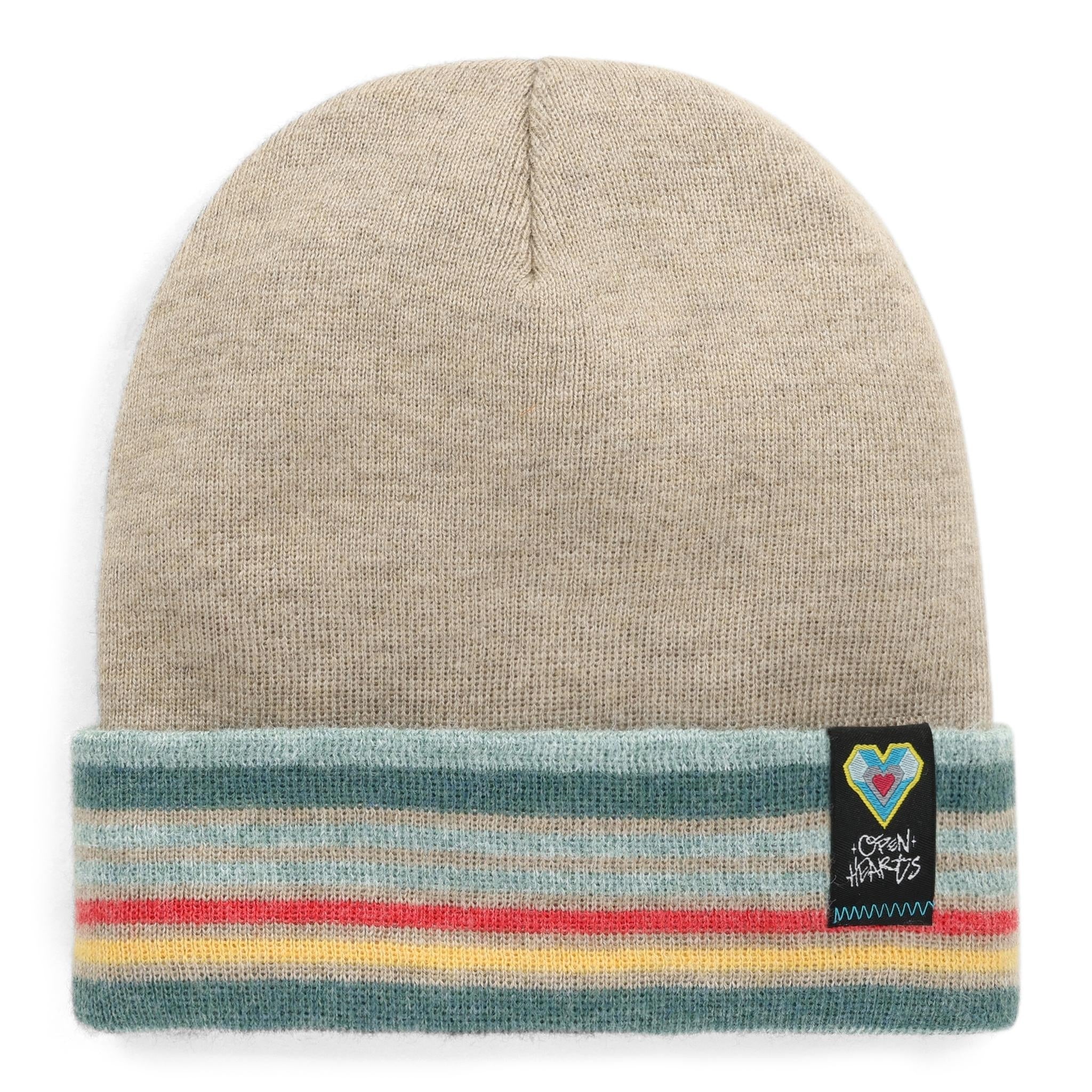 Open Hearts Collection Stripe Cuff Beanie - LIMITED EDITION