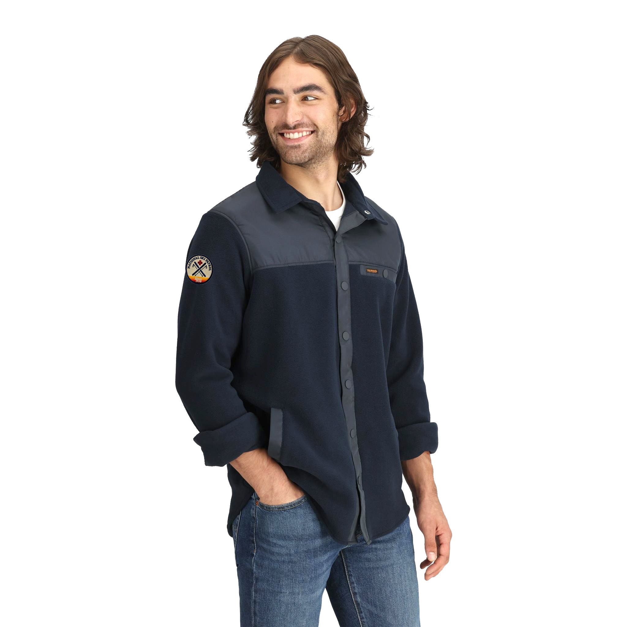 National Ski Patrol Men's Nomad Fleece Snap Jacket
