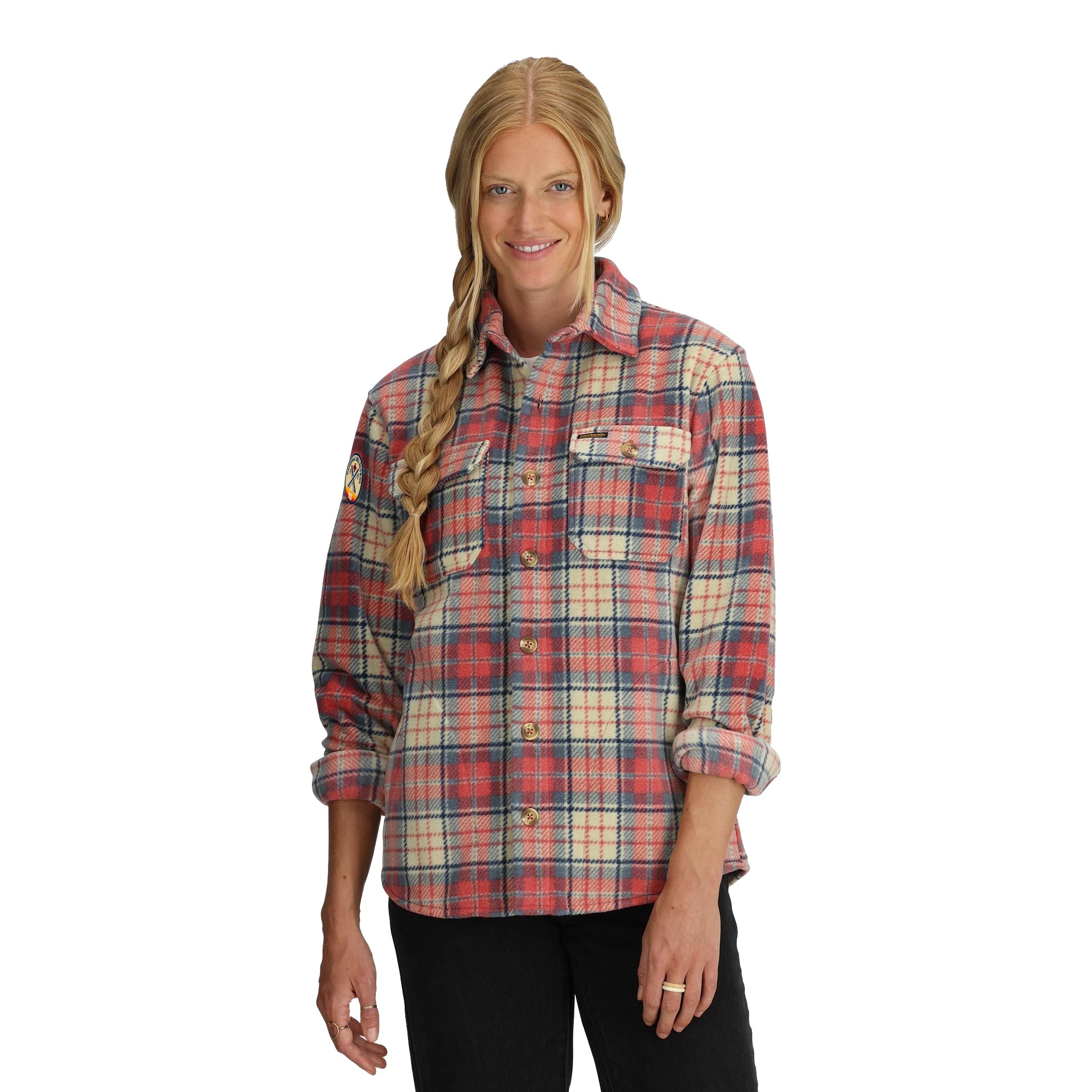 National Ski Patrol Women's Pagosa Plaid Fleece Shirt Jacket