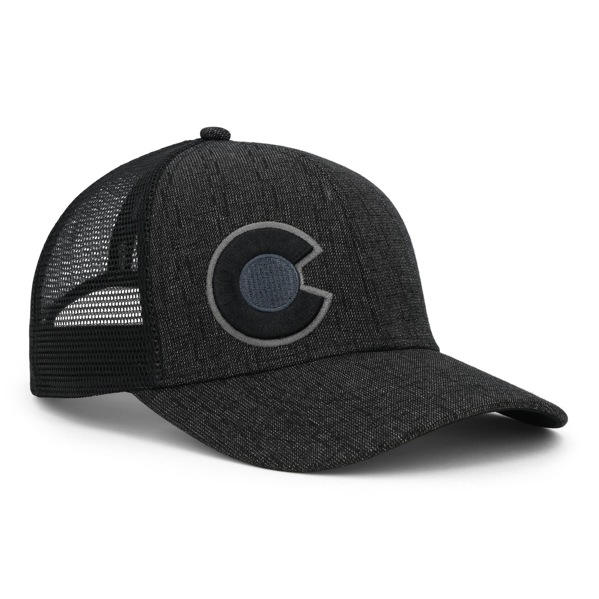 Monochromatic Trucker Hat Black/Black