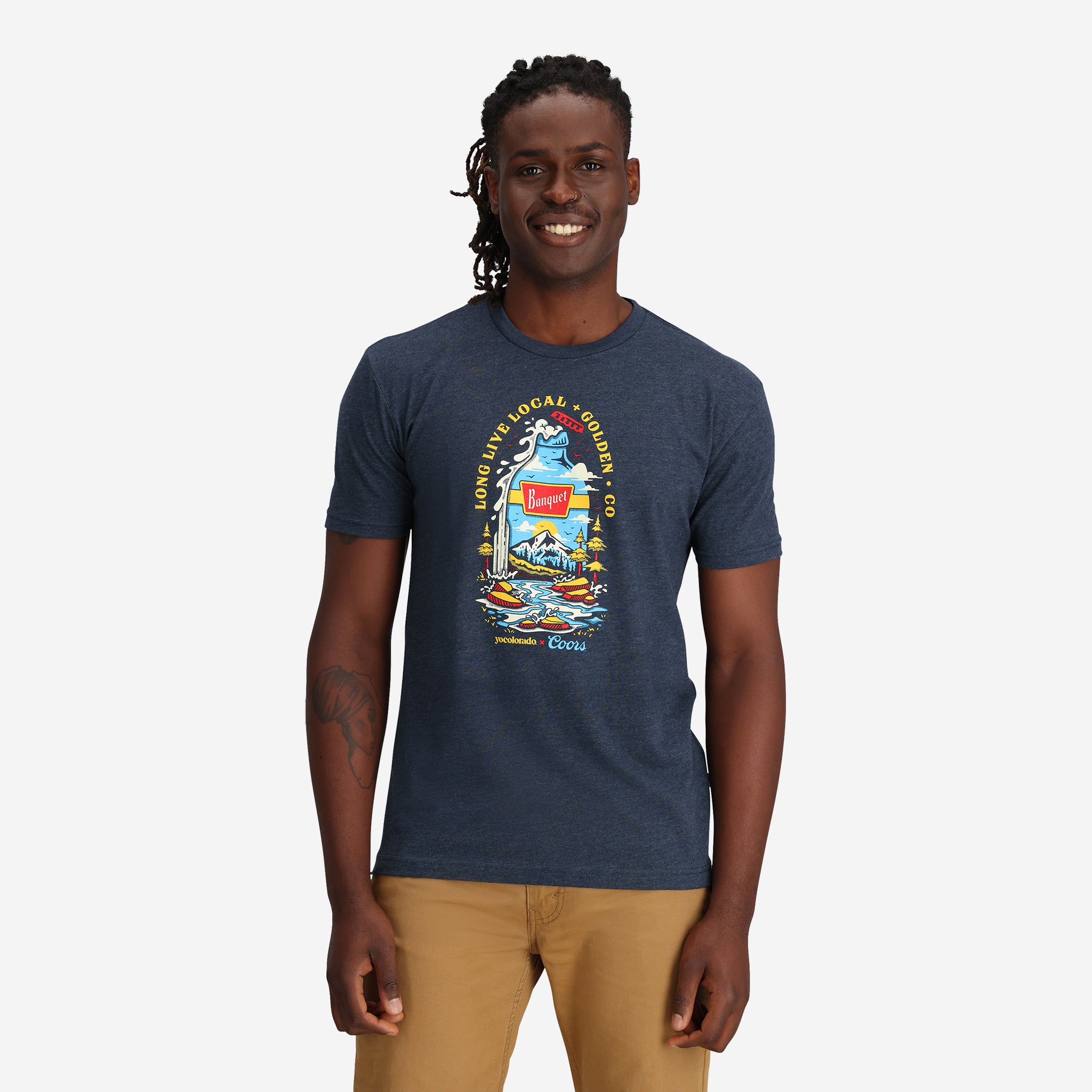 Unisex Coors Banquet x YoColorado Graphic Bottle T-Shirt - LIMITED EDITION