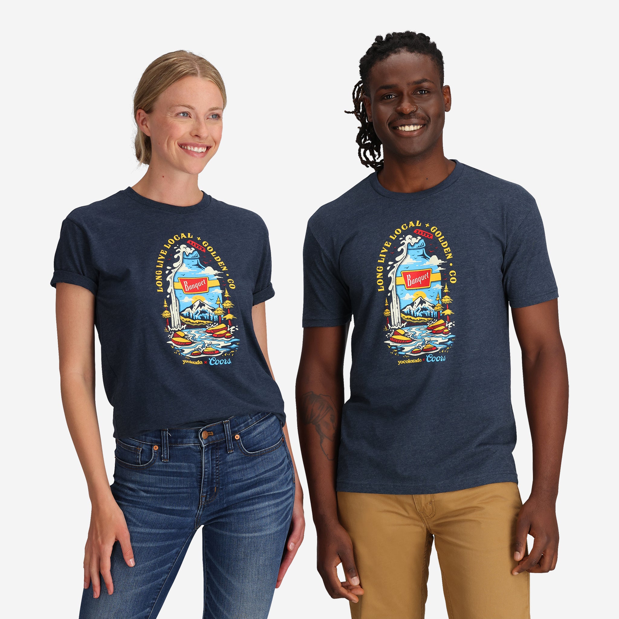Unisex Coors Banquet x YoColorado Graphic Bottle T-Shirt - LIMITED EDITION