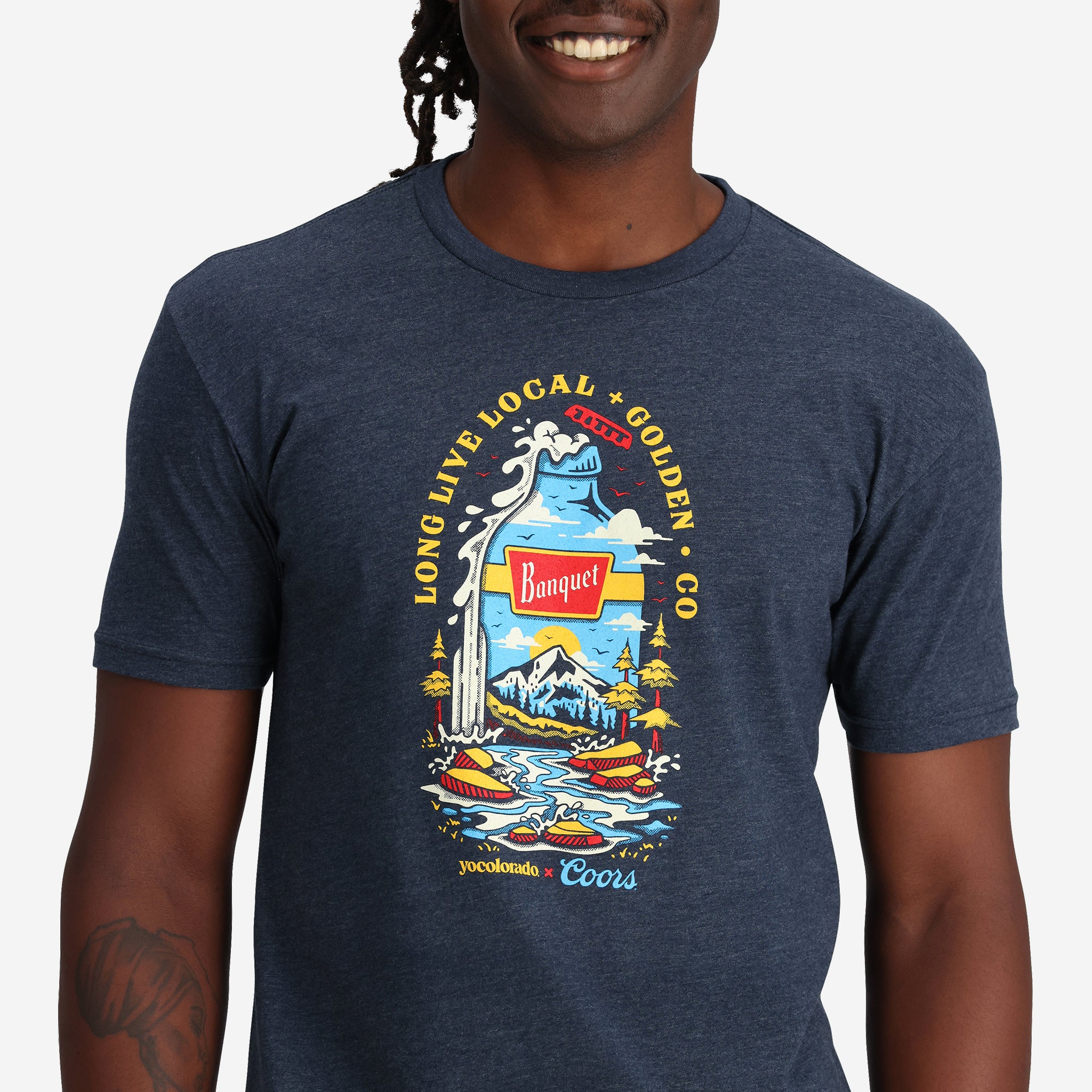 Unisex Coors Banquet x YoColorado Graphic Bottle T-Shirt - LIMITED EDITION