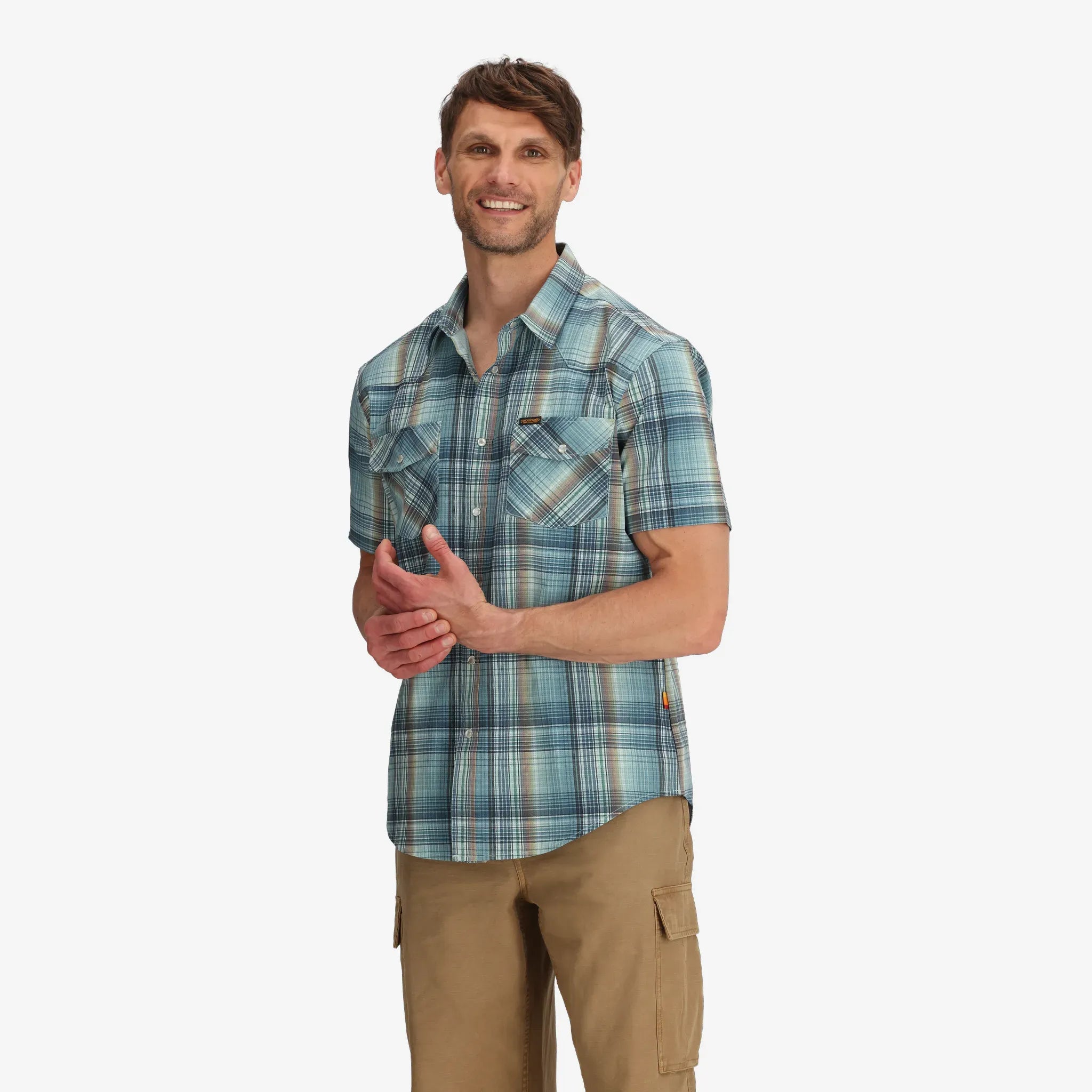 Men's Western Plaid Tech Shirt - RECYCLED