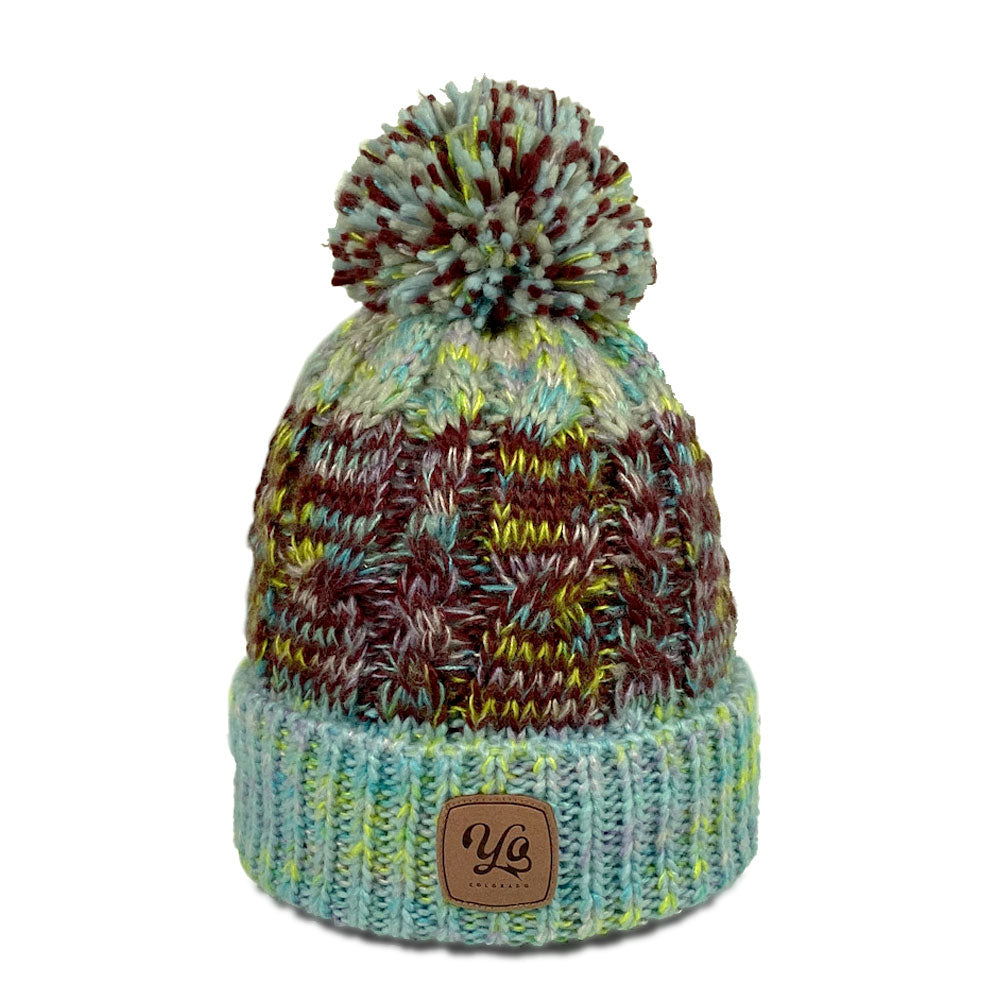 Yurt Pom Beanie in Mineral