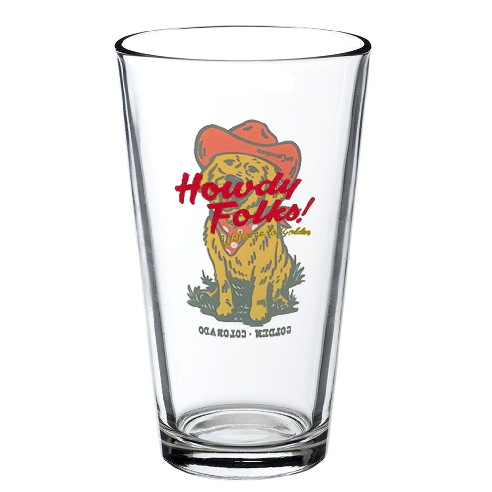 Golden Dog Days Pint Glass