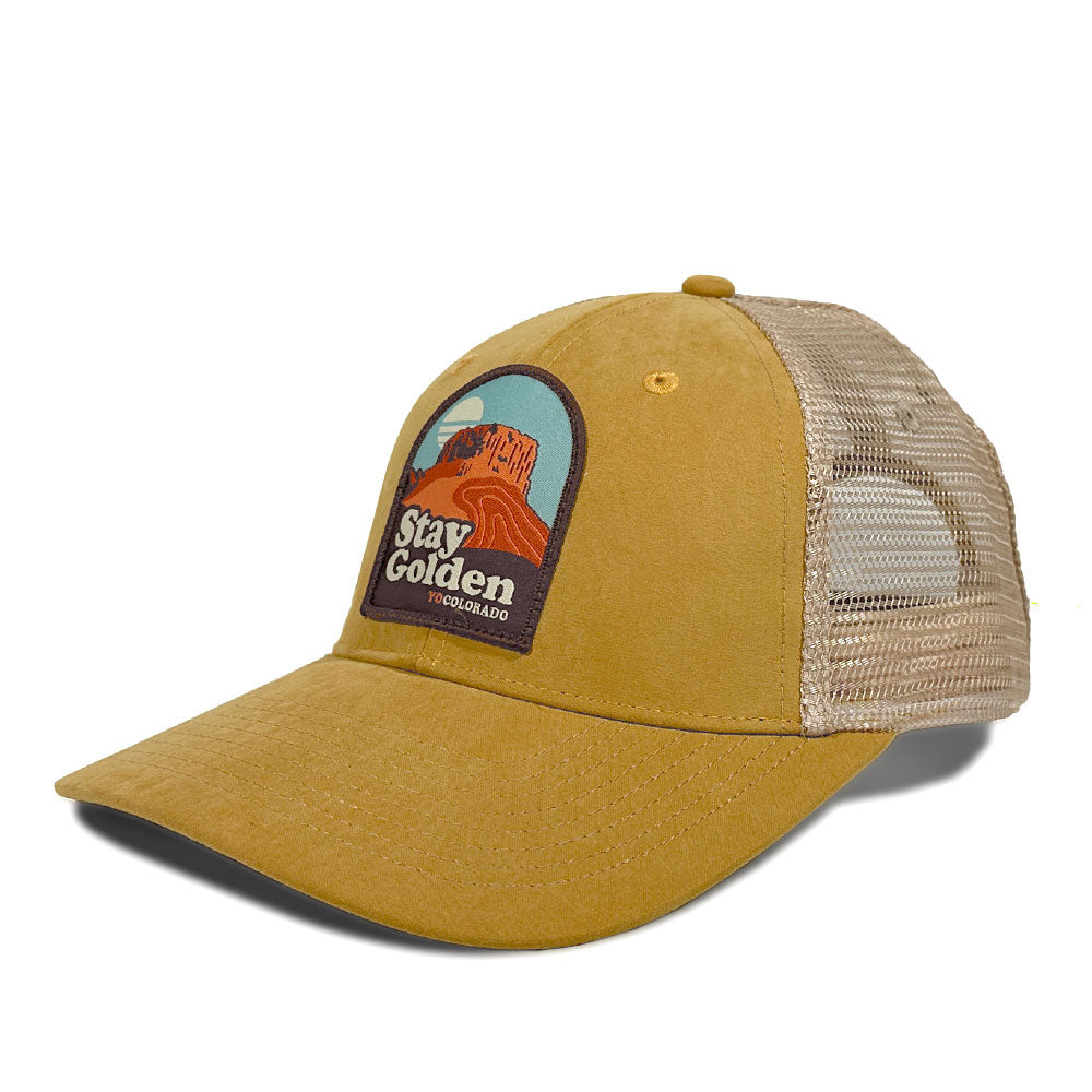 Stay Golden Gold Trucker Hat