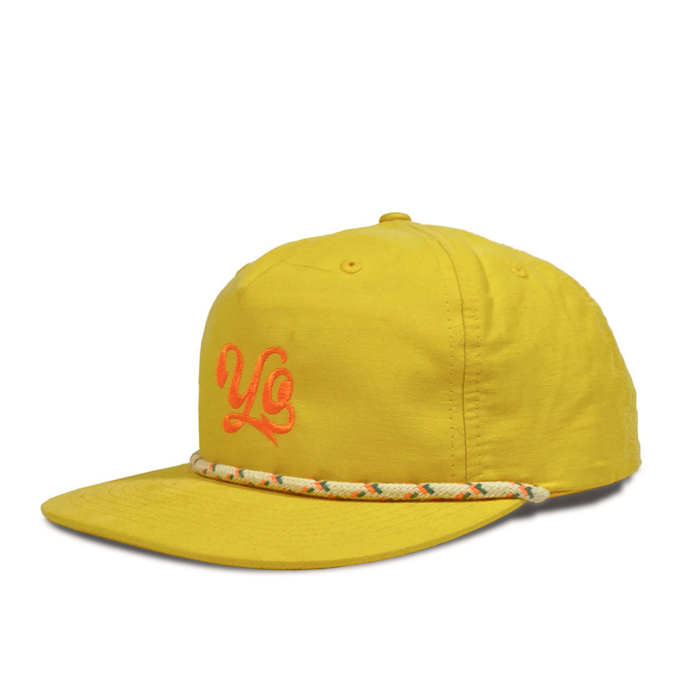 Yellow Embroidered Rope Hat - LIMITED EDITION