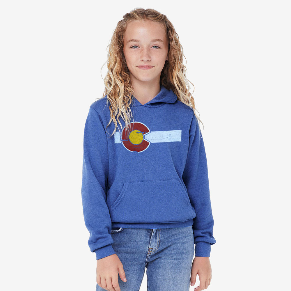 Kids' Classic Colorado Hoodie - Heather Blue