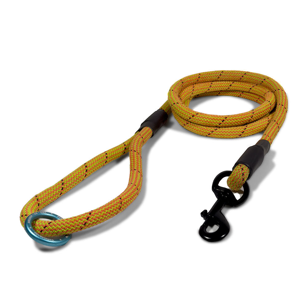 Best Buddy Upcycled Dog Leash - Electric Gold / Orange