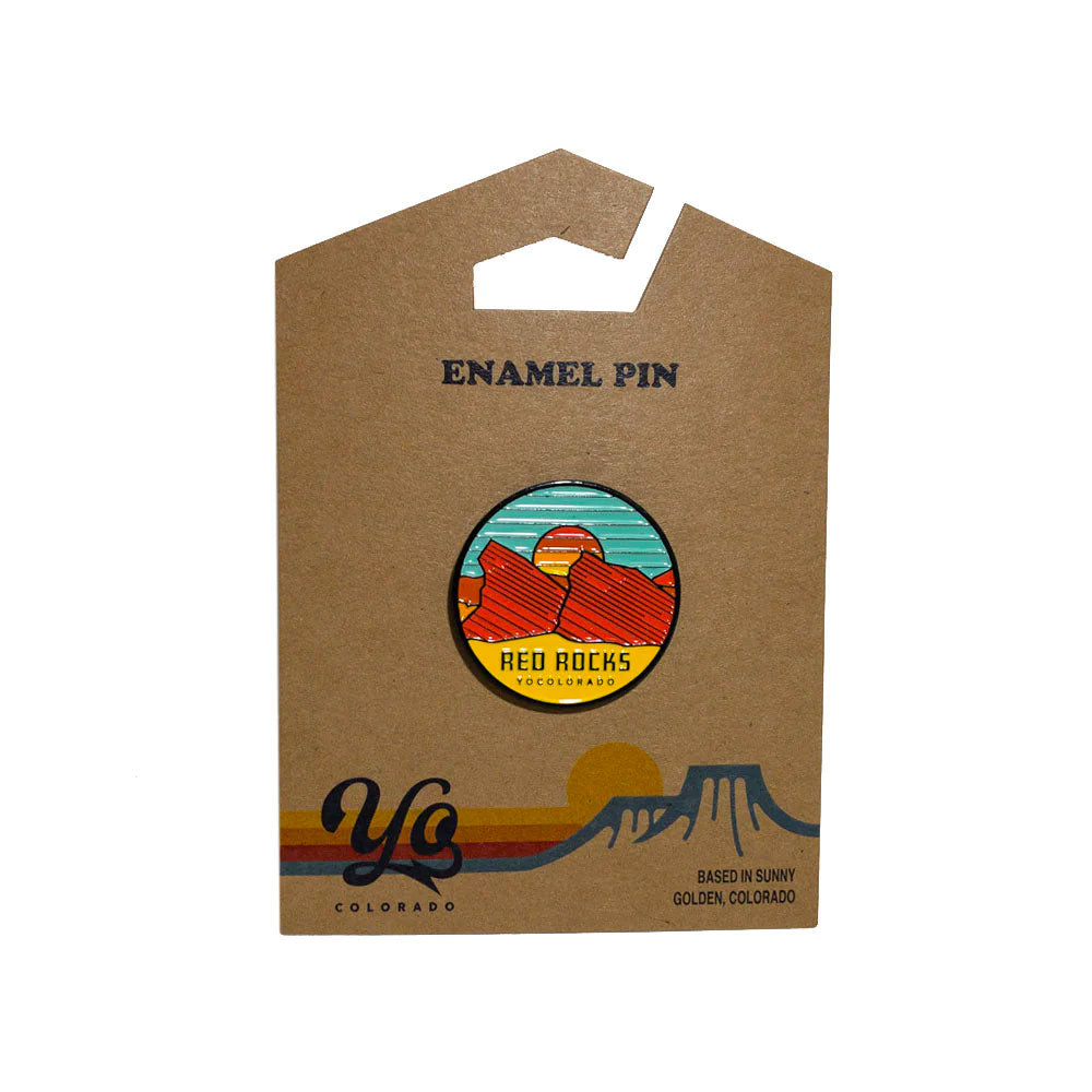 Red Rocks Enamel Pin