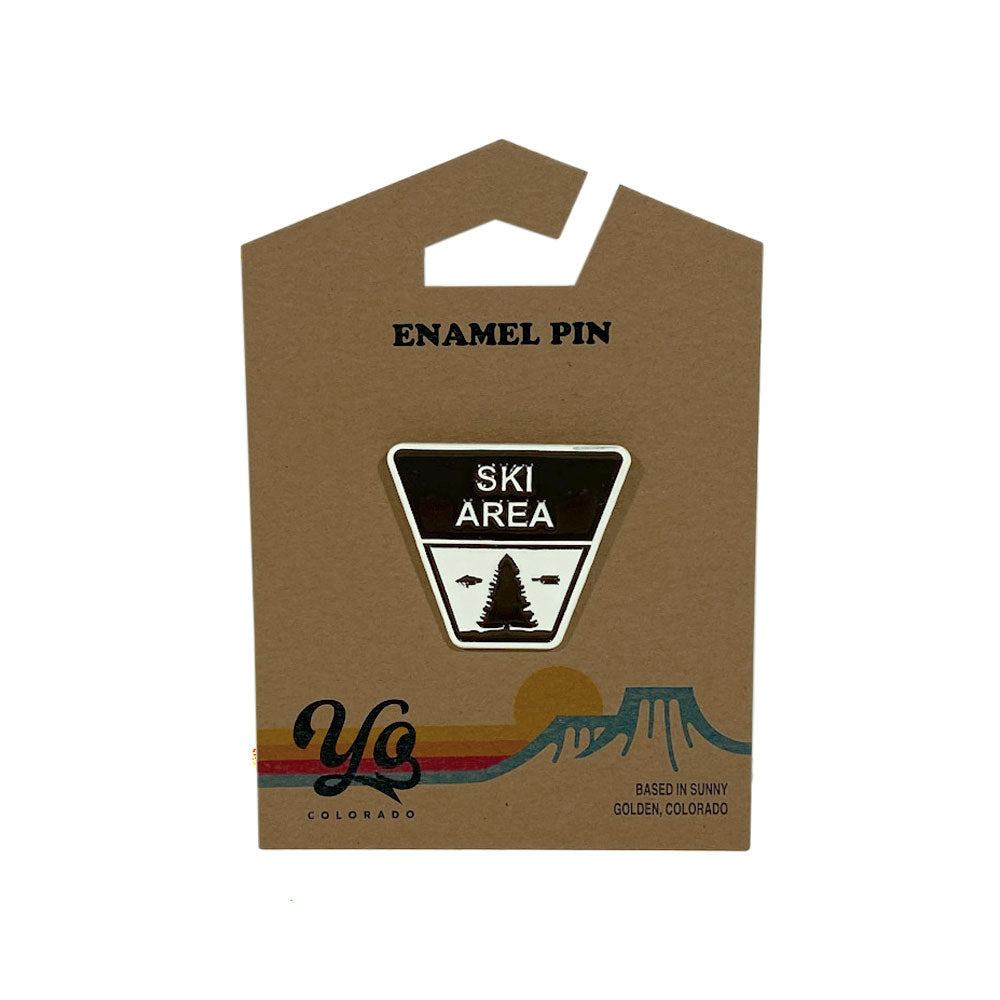 Ski Area Enamel Pin