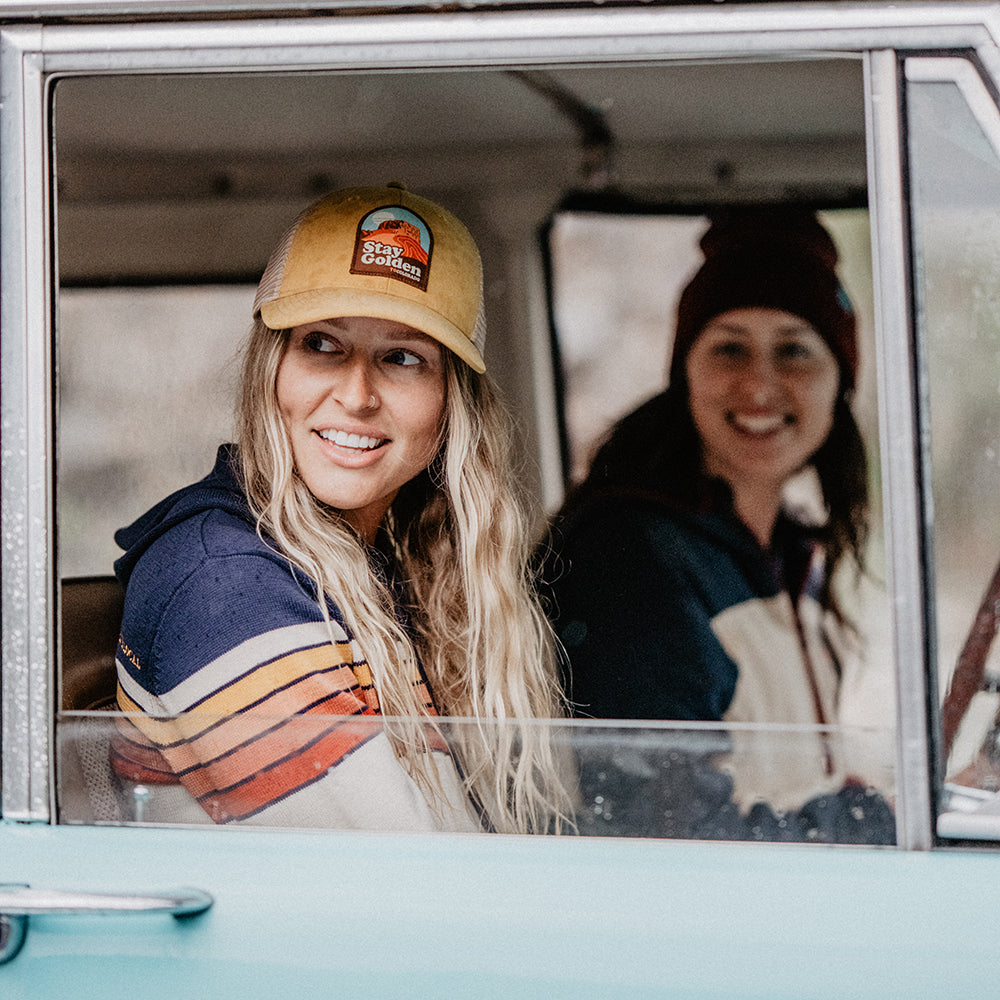 Stay Golden Gold Trucker Hat