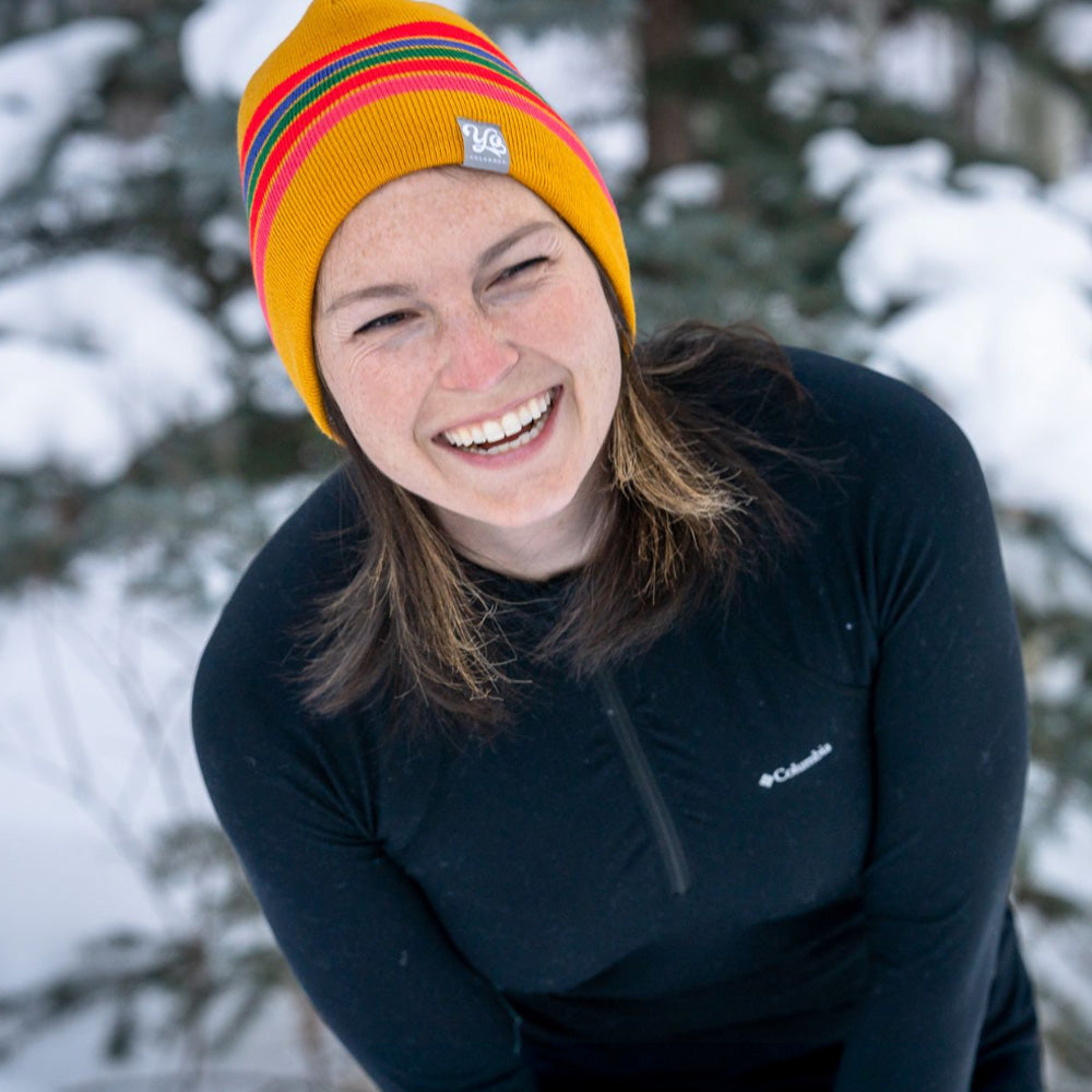 Golden Nordic Racer Beanie