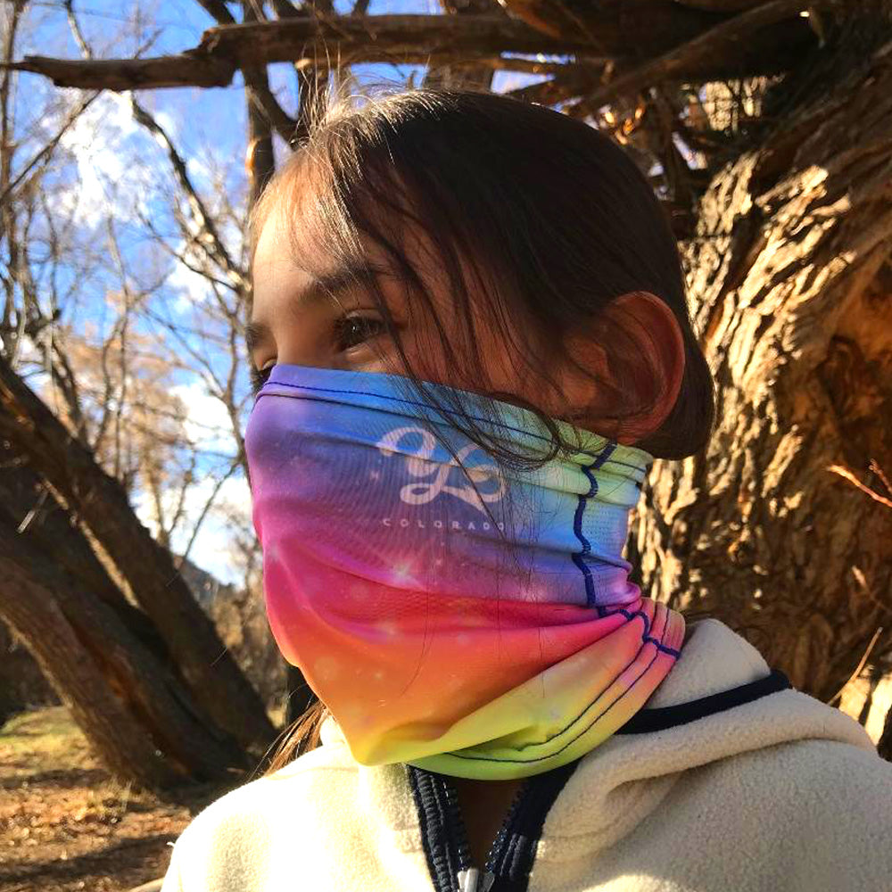 Youth / Small Adult Rainbow Magic Sunshield Multi-Purpose Face Mask