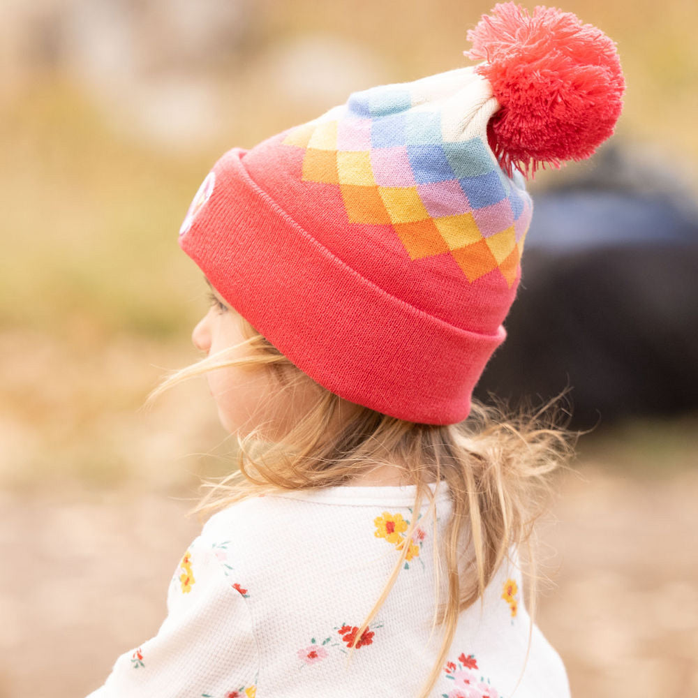 Kids' Berry Argyle Beanie