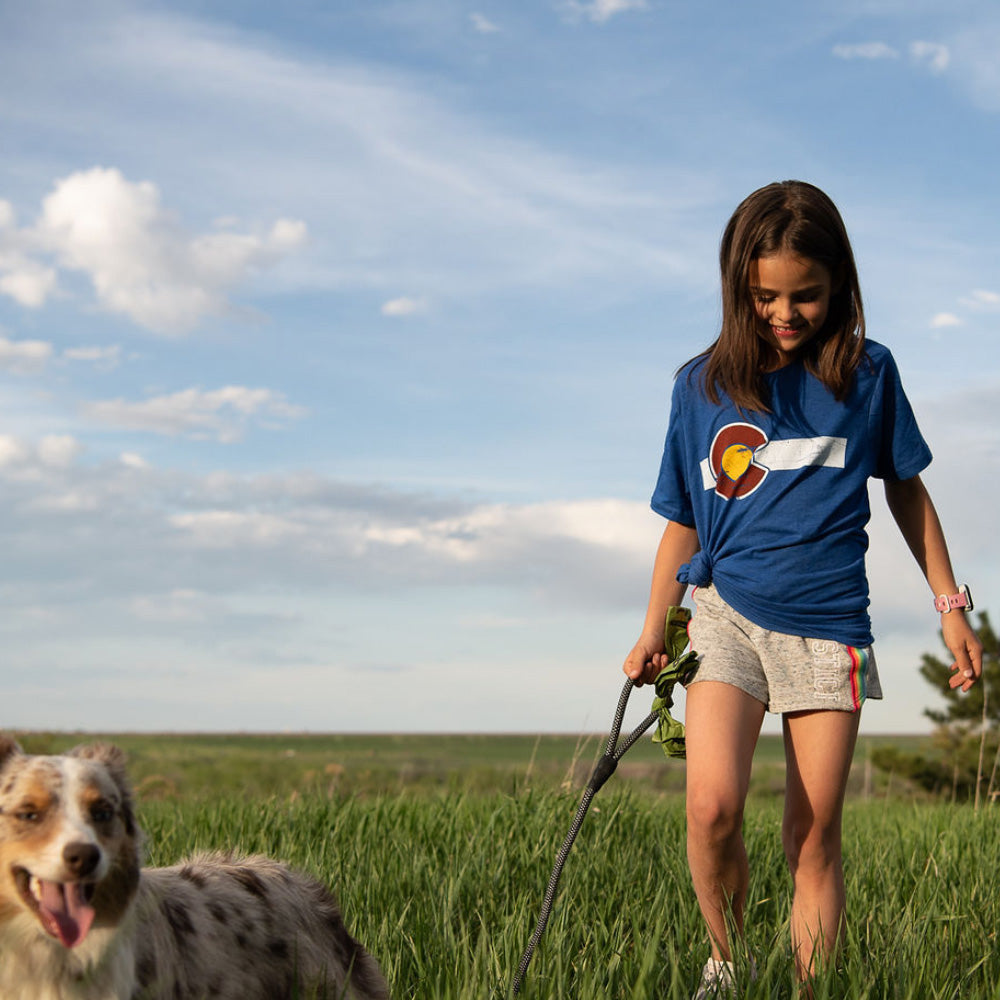 Kids' Classic Colorado Flag Royal T-Shirt