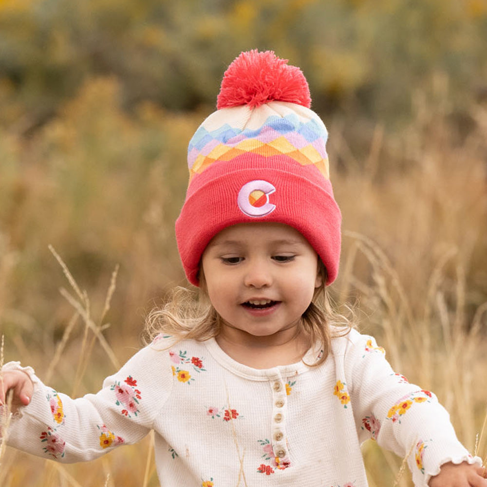 Kids' Berry Argyle Beanie