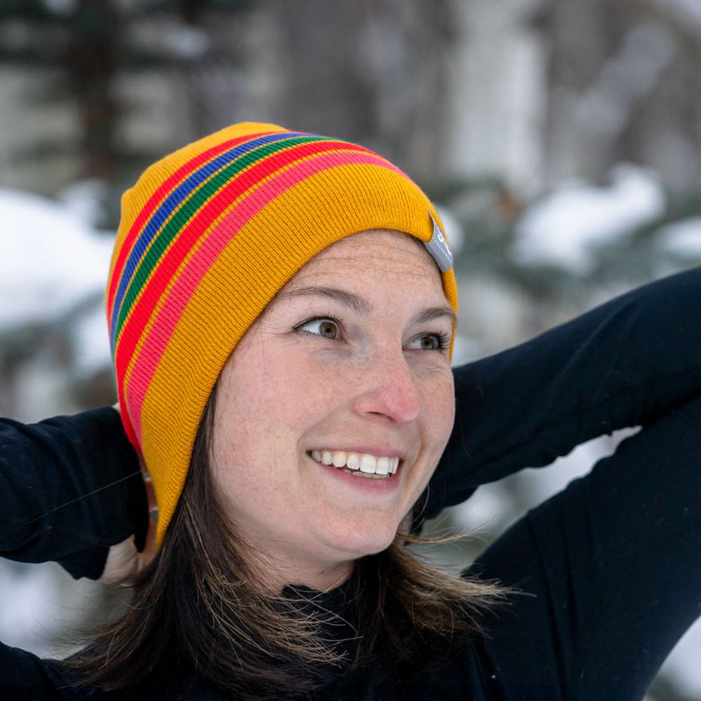 Golden Nordic Racer Beanie