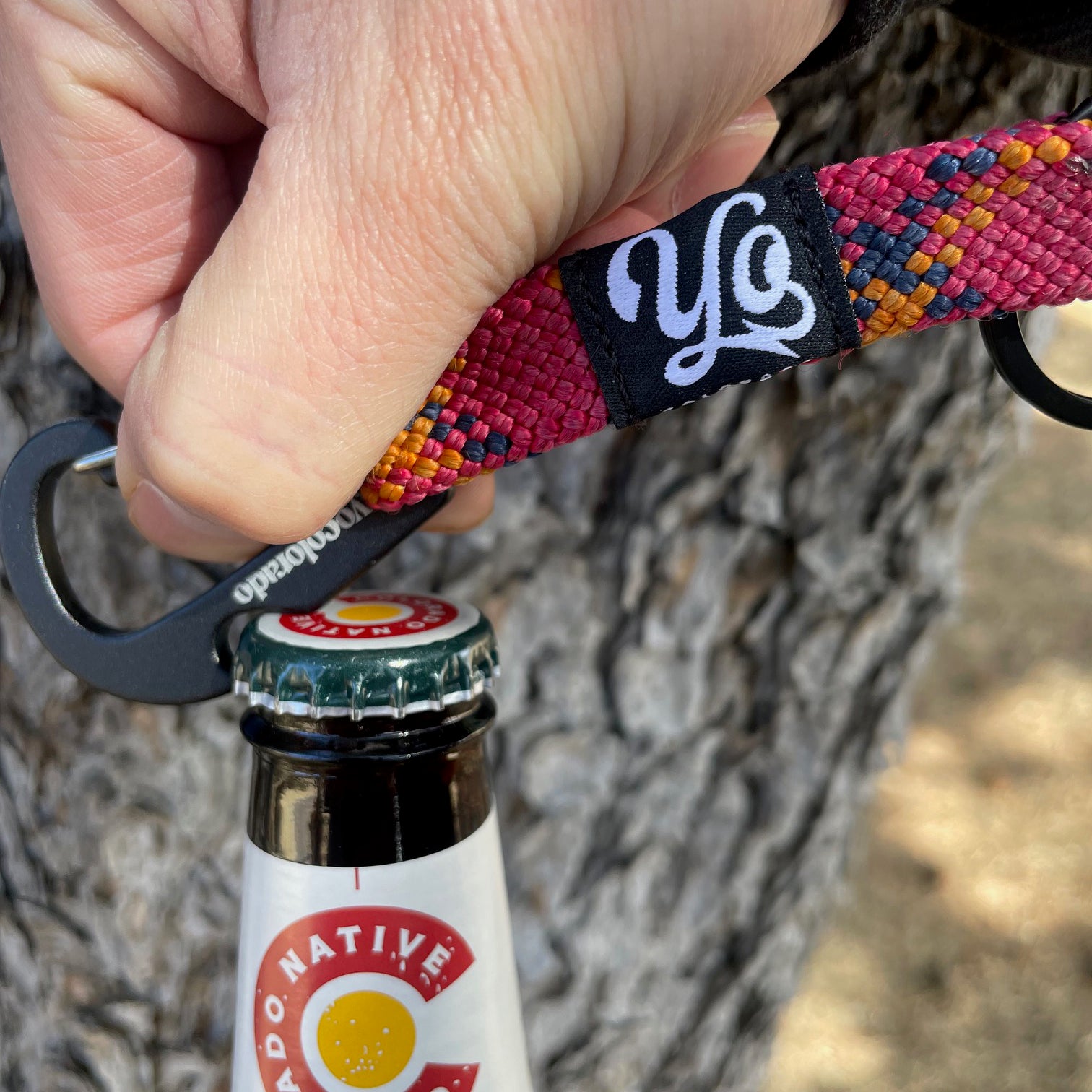 The Eldo Upcycled Rope Keychain + Bottle Opener