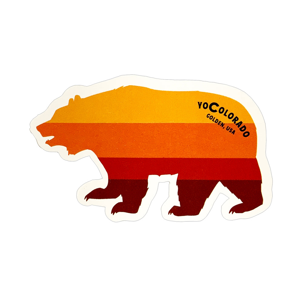 Sunset Bear Sticker