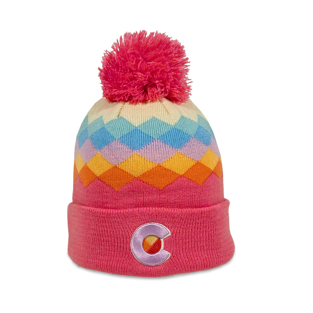 Kids' Berry Argyle Beanie