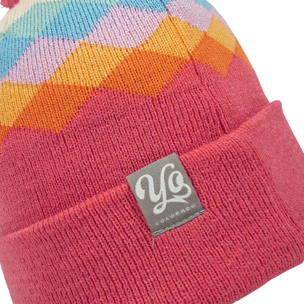 Kids' Berry Argyle Beanie