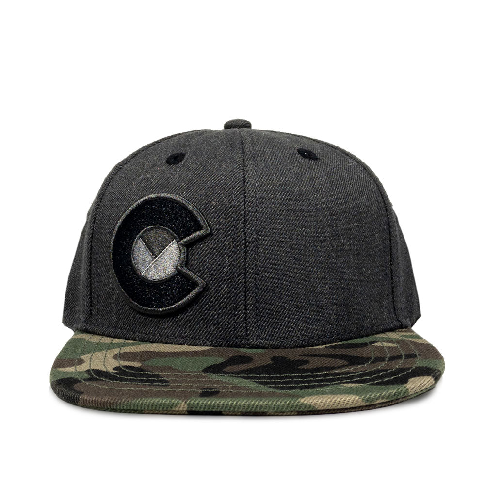 Yo Camo Snapback Flat Bill Hat