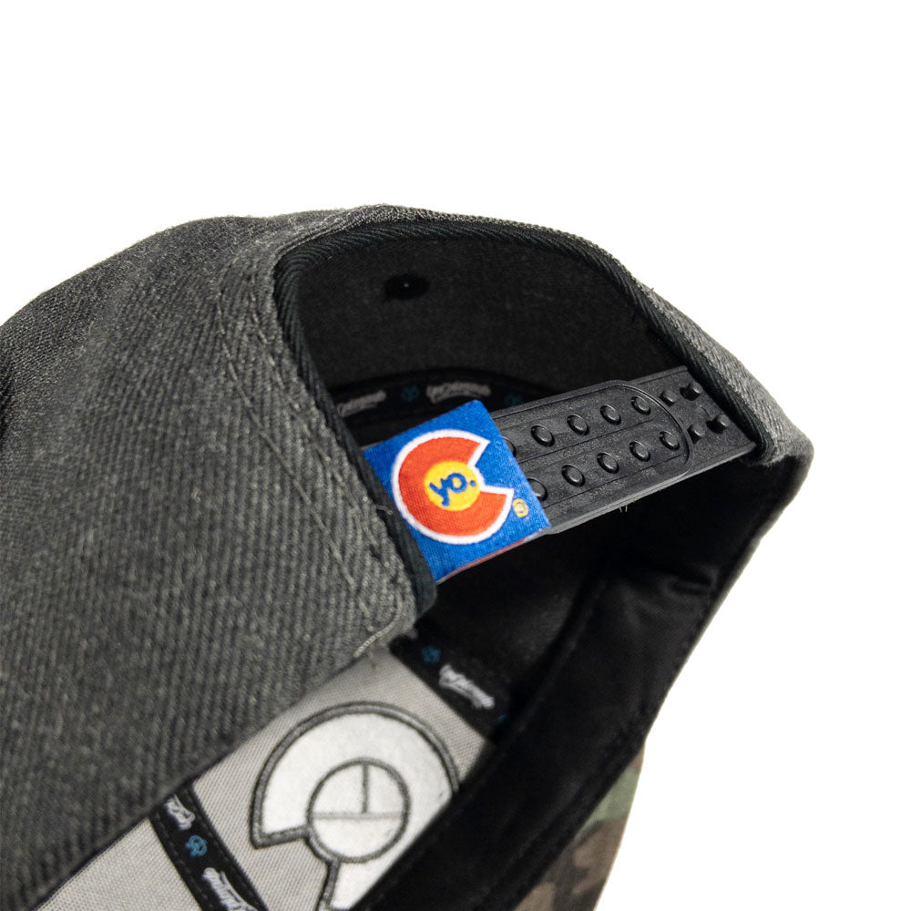 Yo Camo Snapback Flat Bill Hat