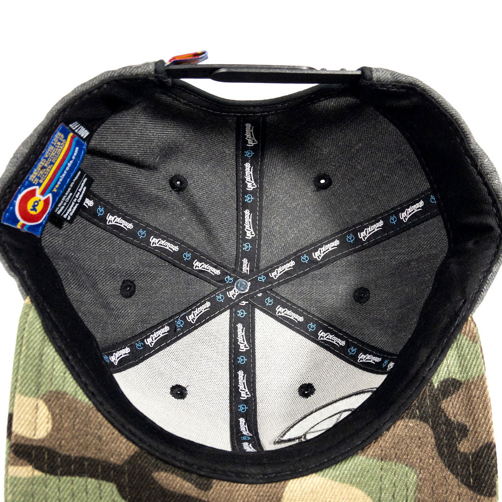 Yo Camo Snapback Flat Bill Hat