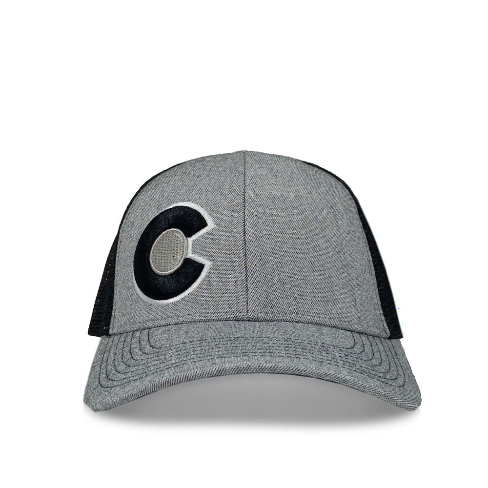 Monochromatic Trucker Hat Grey/Black