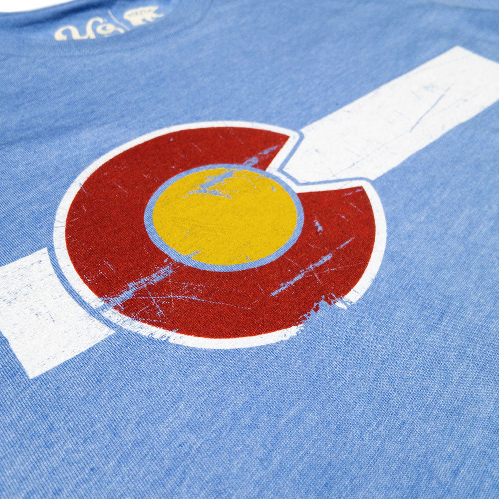 Kids' Classic Colorado Flag Light Blue T-Shirt
