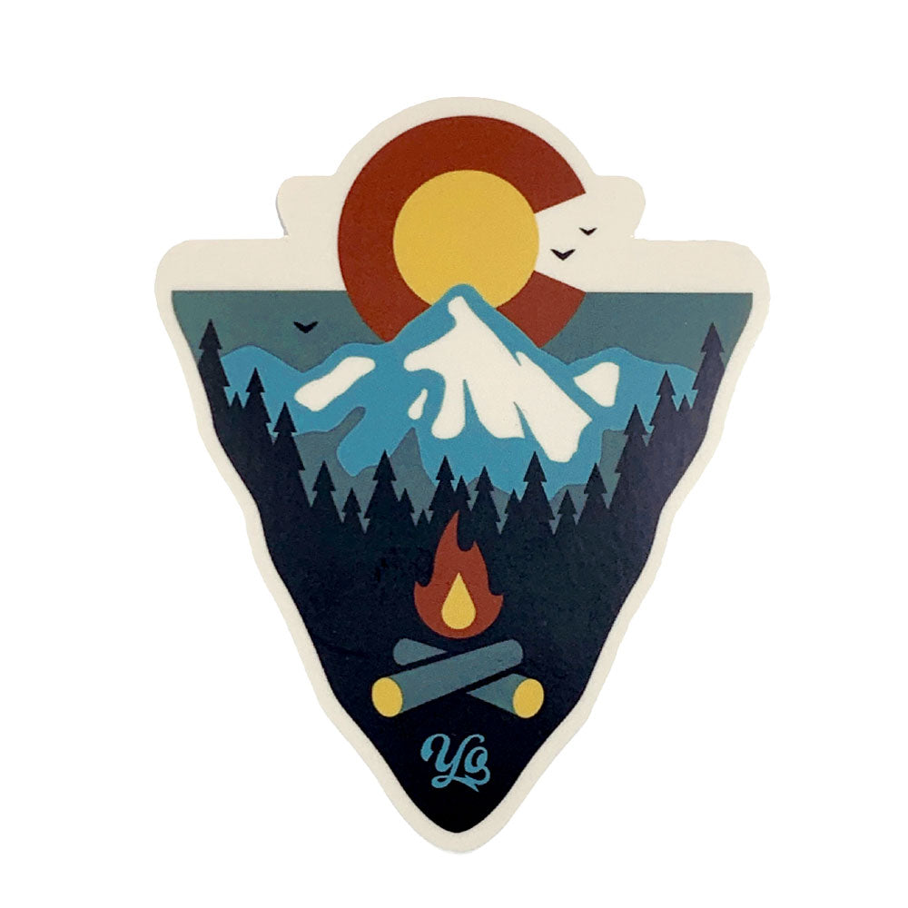 Colorado Mountain Arrowhead Sticker