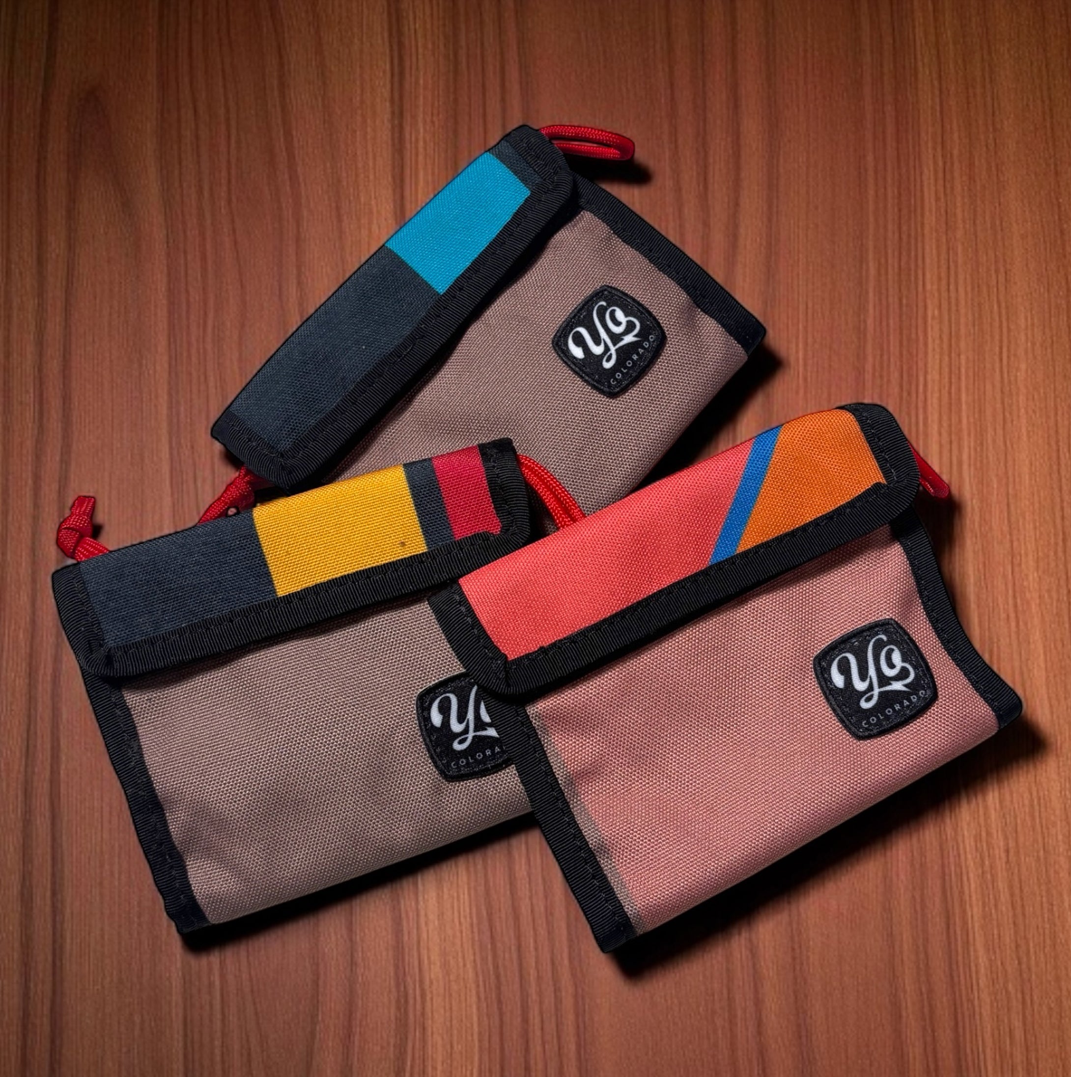 The Summit Wallet Upcycled Trifold Velcro Wallet