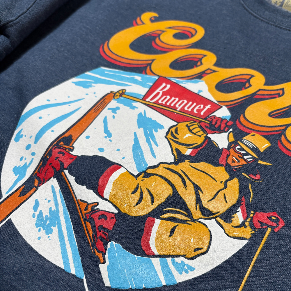 Coors Banquet On The Slopes Crew Neck Sweatshirt - LIMITED EDITION