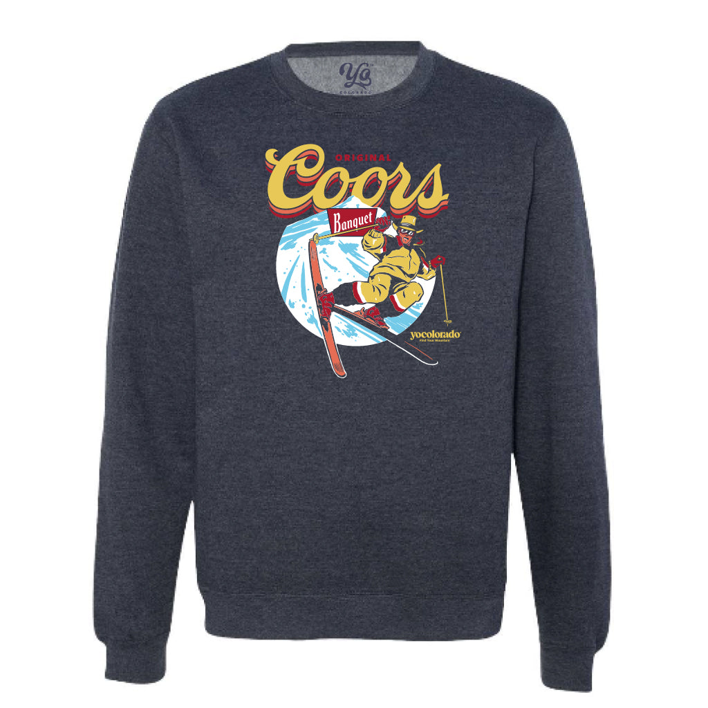 Coors Banquet On The Slopes Crew Neck Sweatshirt - LIMITED EDITION