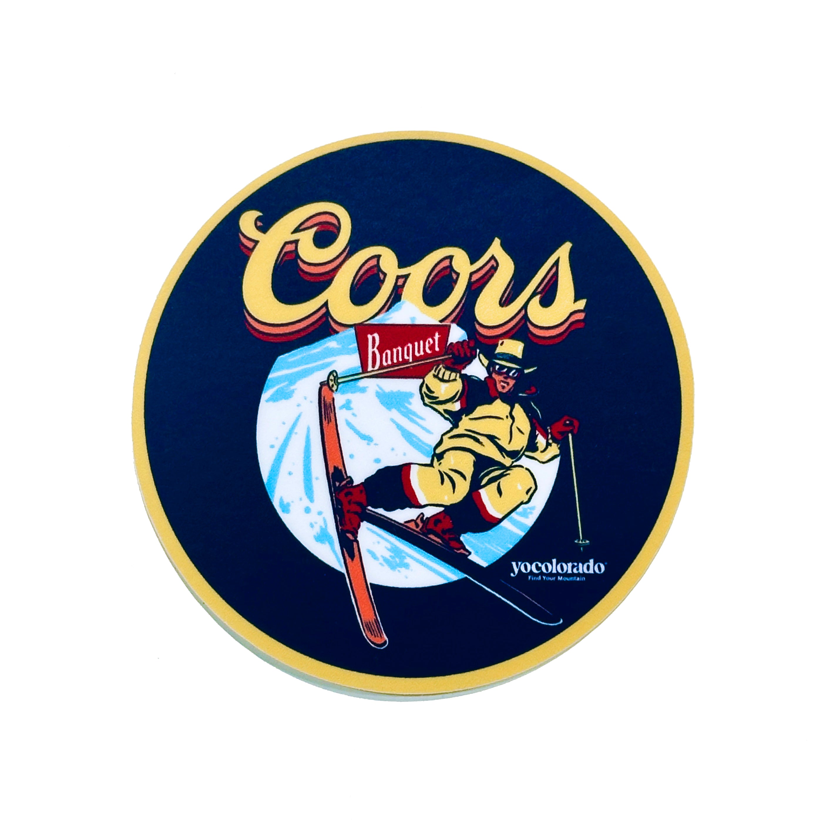 Coors X Yo Banquet on the Slopes Official Sticker