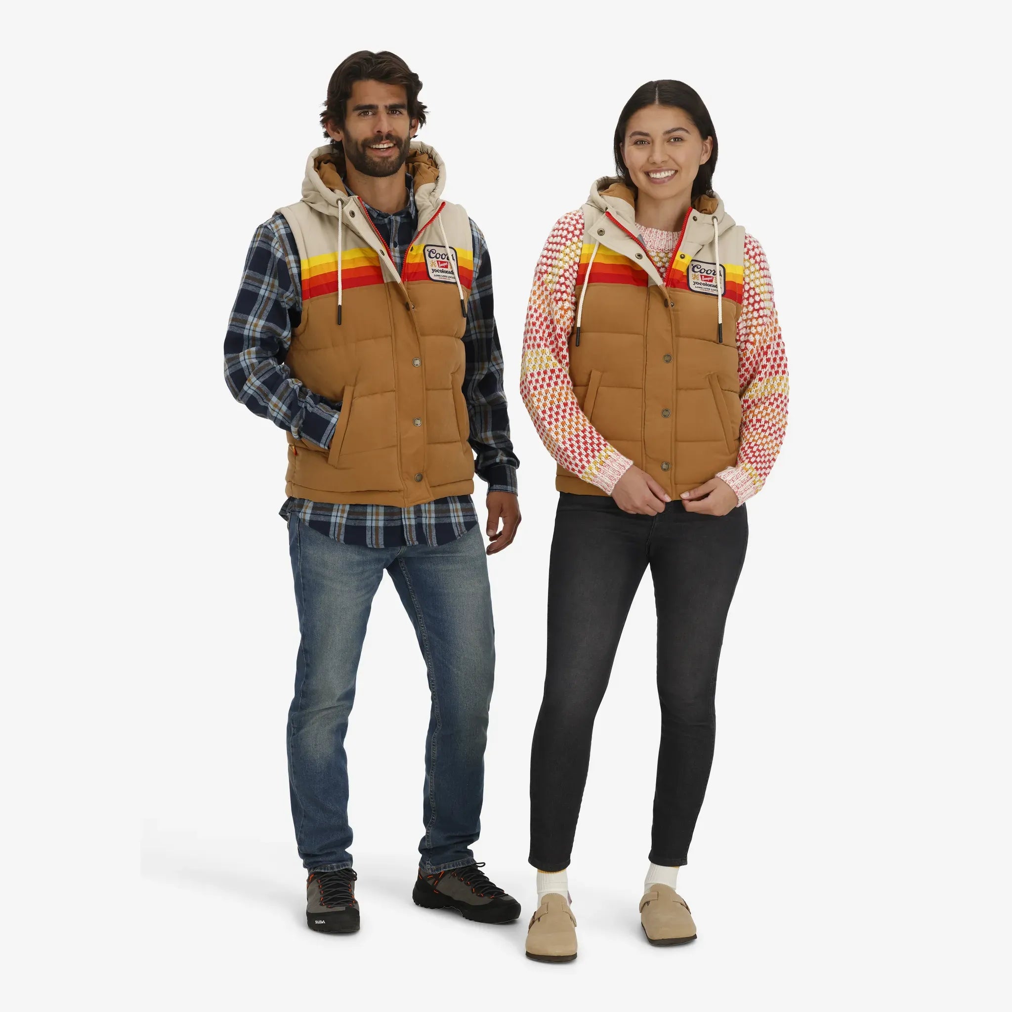 Unisex Coors Banquet X YoColorado Official Collab Epic Puffer Hooded Vest