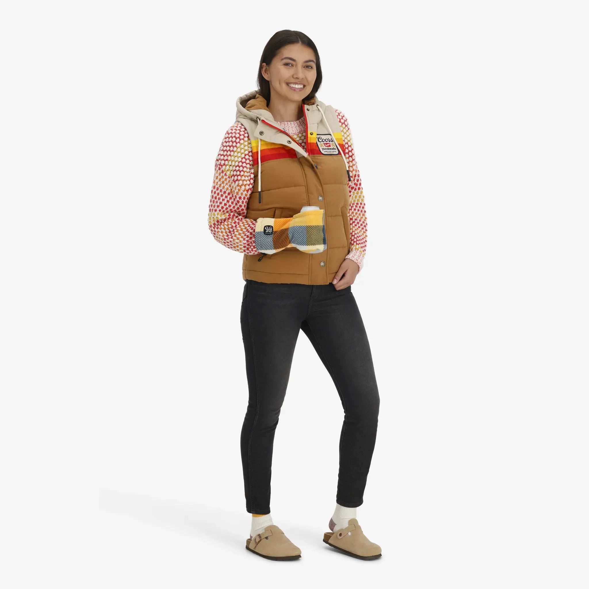 Unisex Coors Banquet X YoColorado Official Collab Epic Puffer Hooded Vest