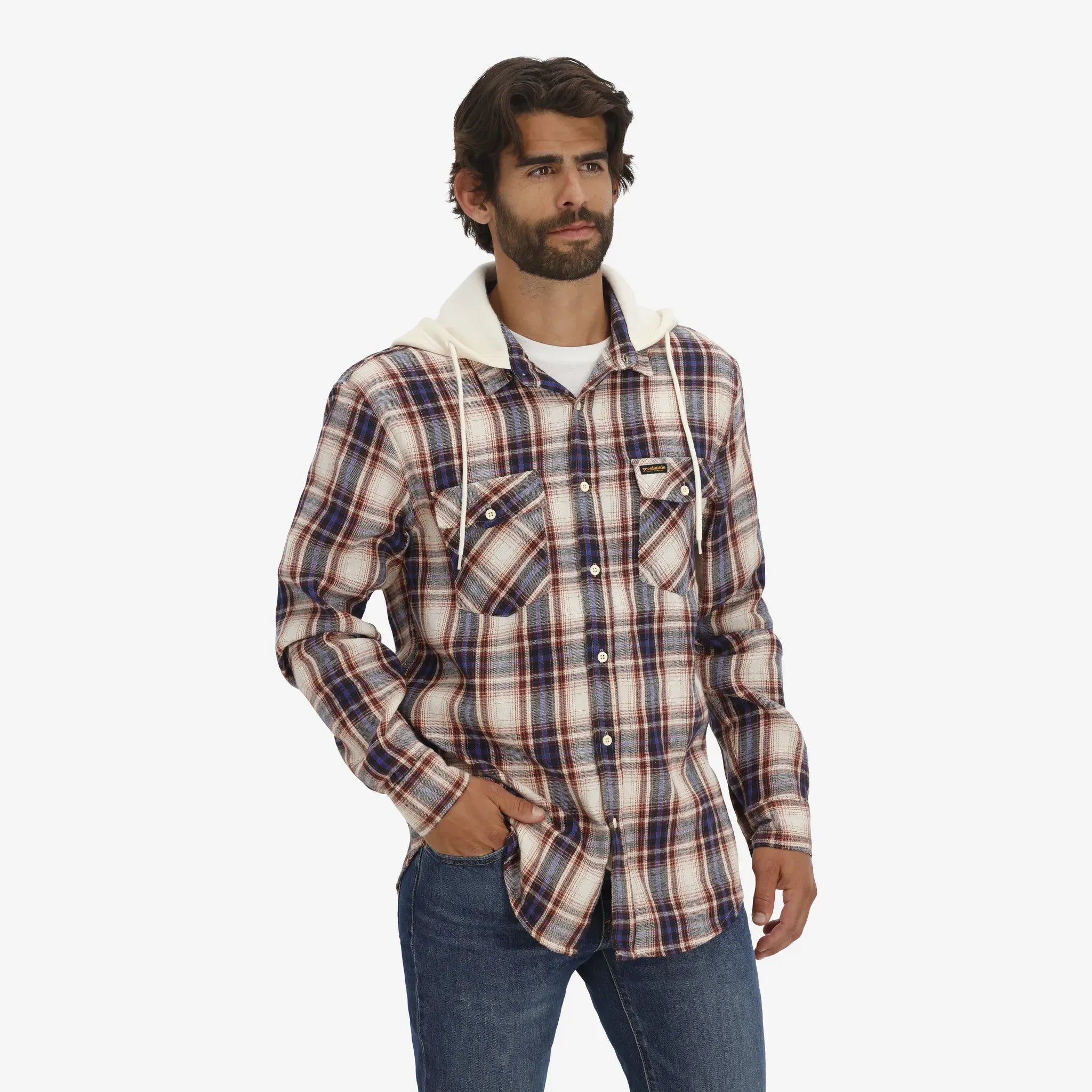 Men's Lindero Hooded Flannel Button Up