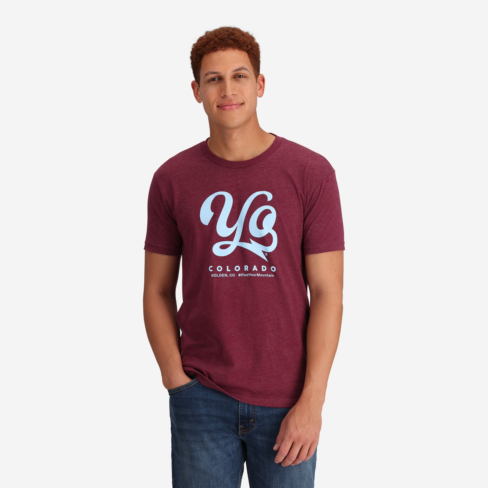 Unisex Bolt Logo T-Shirt - Burgundy