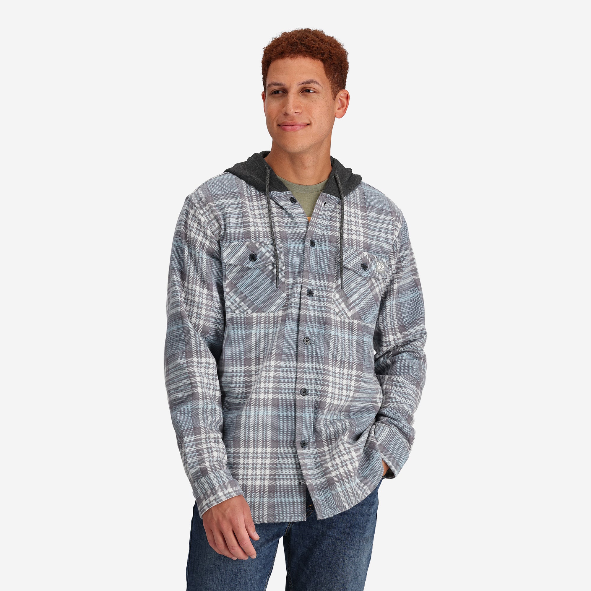 Men's Everett Hooded Shirt Jacket