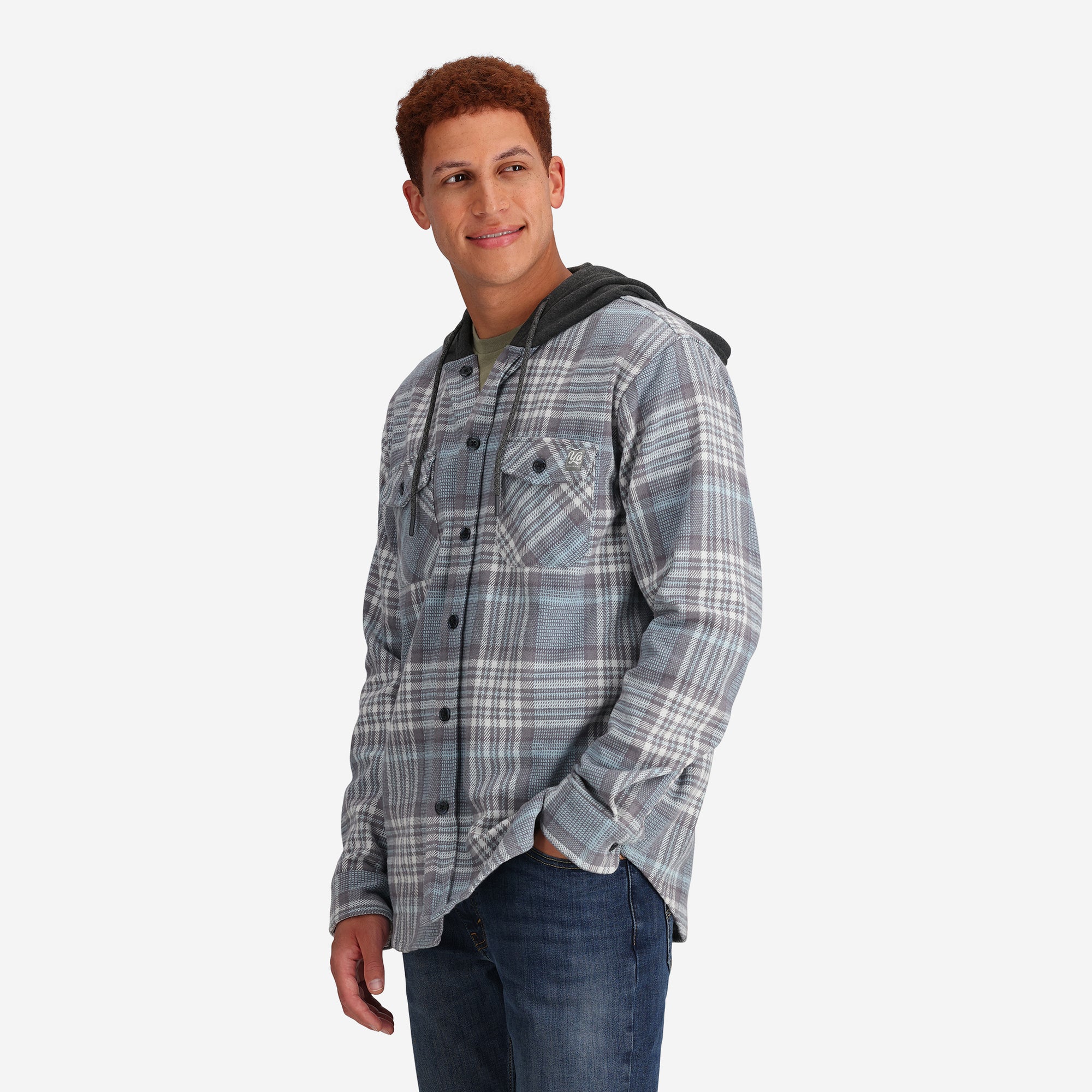 Men's Everett Hooded Shirt Jacket