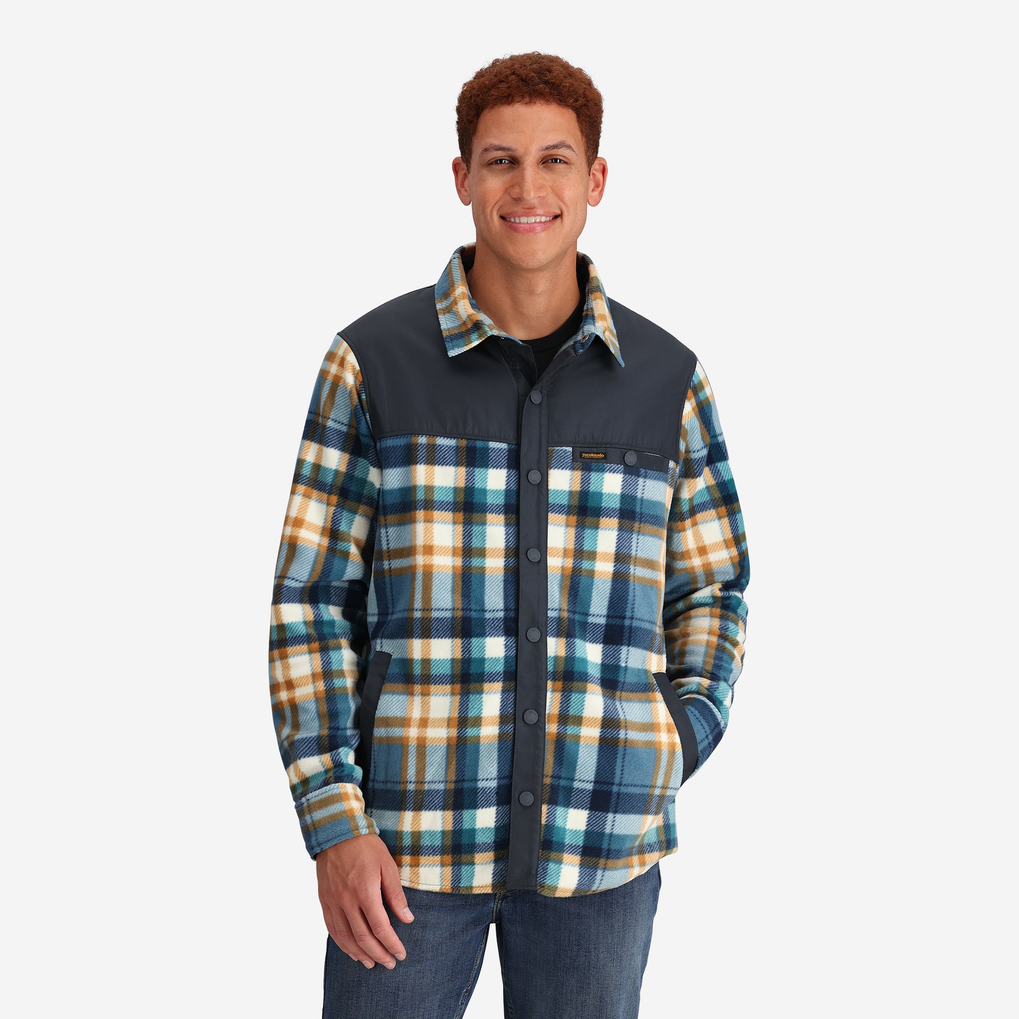 Men's Nomad Fleece Snap Jacket - Plaid