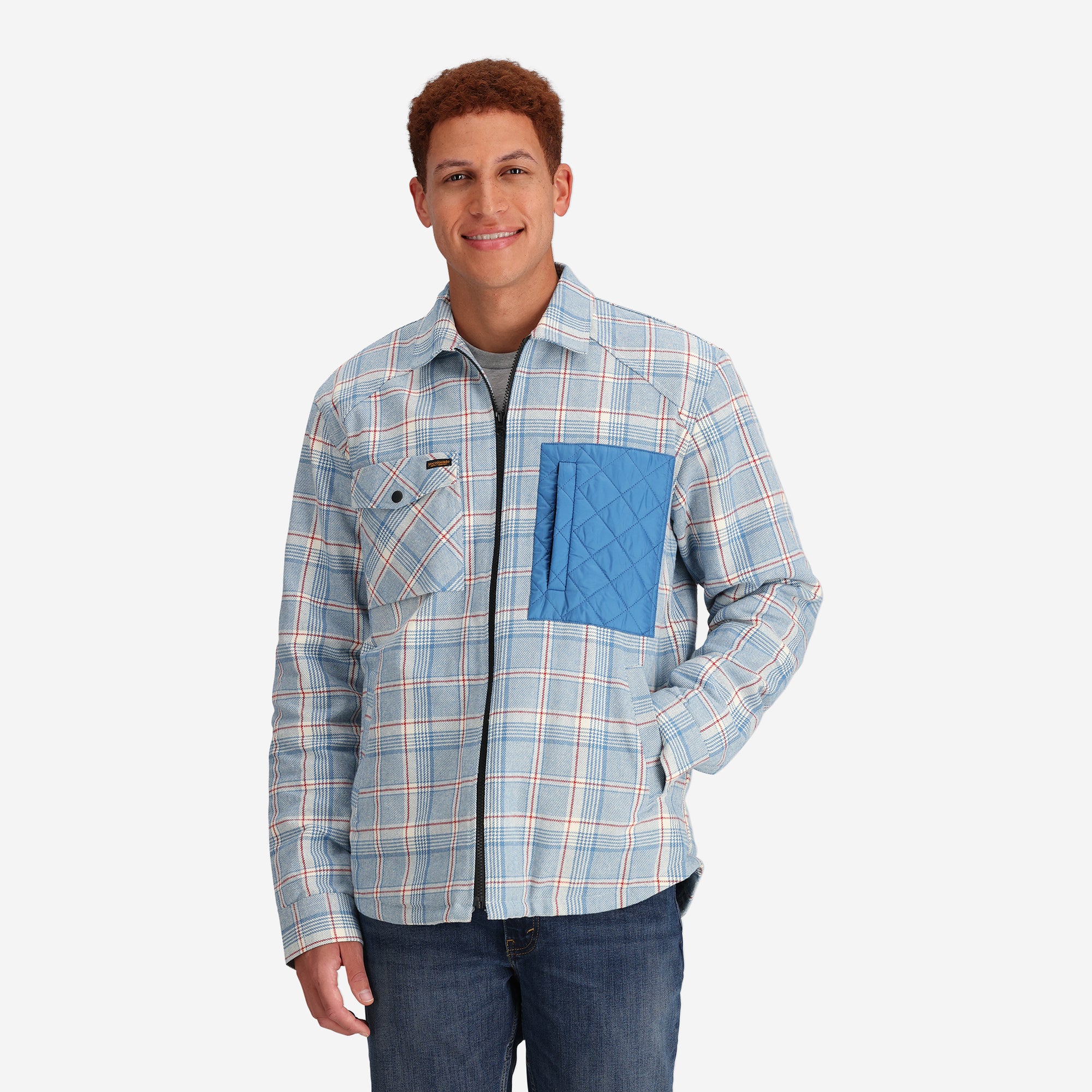 Men's Ryder Insulated Flannel Jacket in Blue