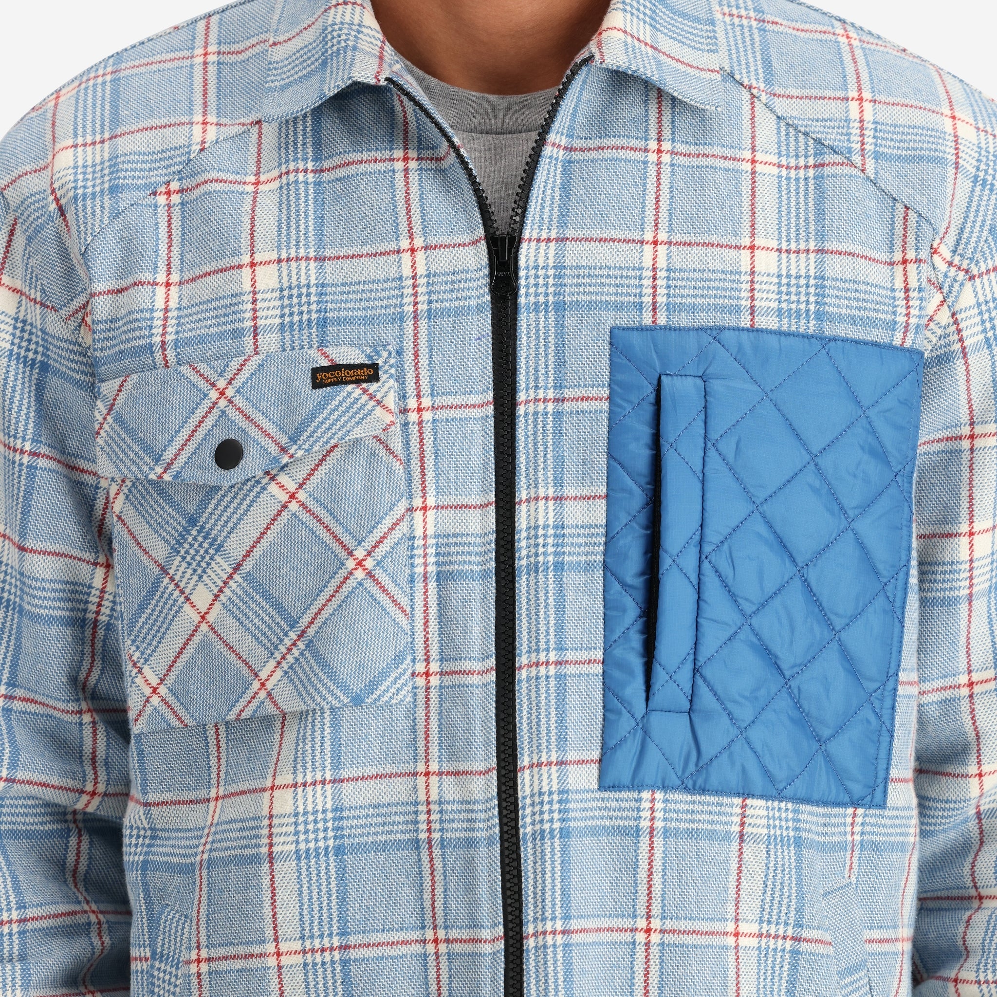 Men's Ryder Insulated Flannel Jacket in Blue