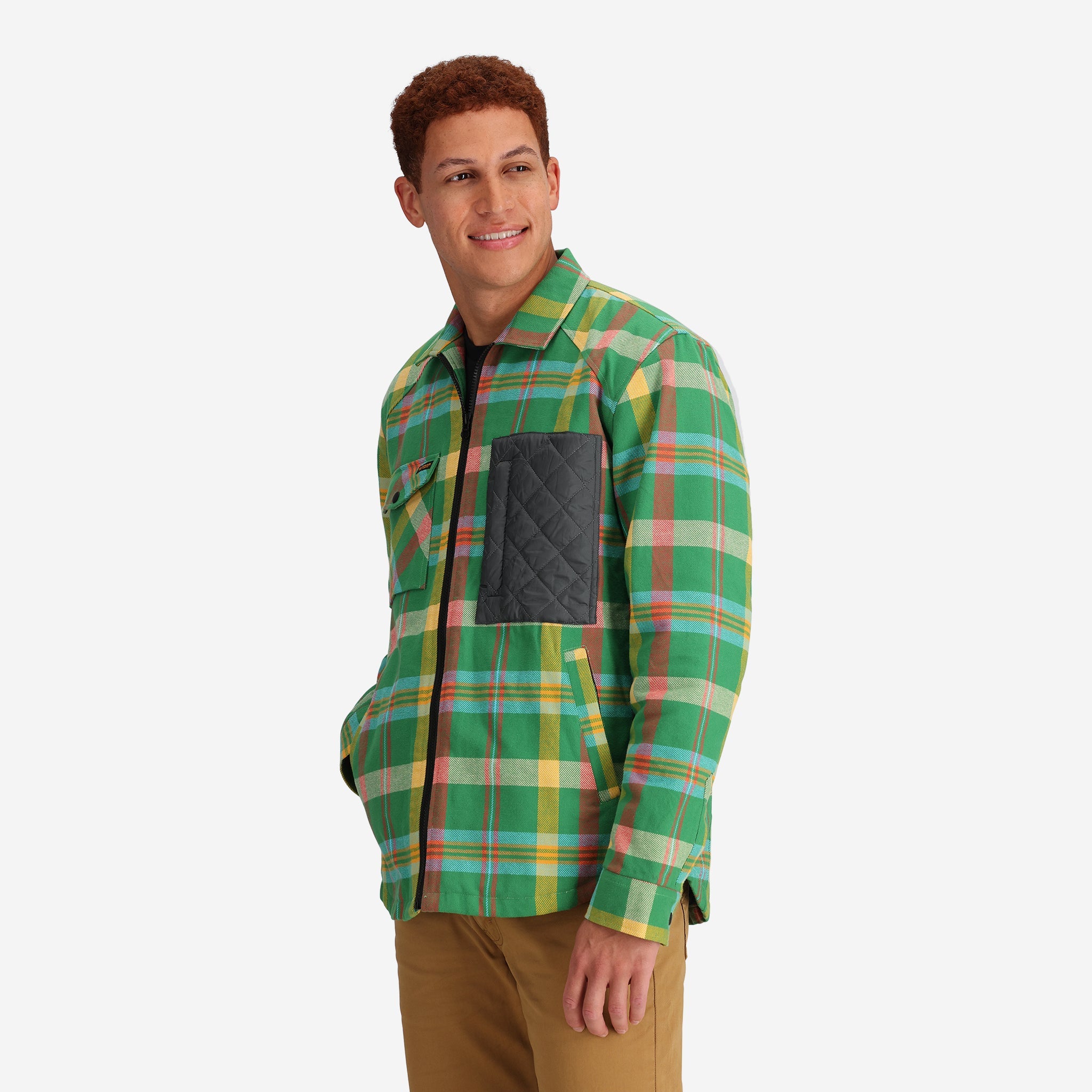Men's Ryder Insulated Flannel Jacket in Green