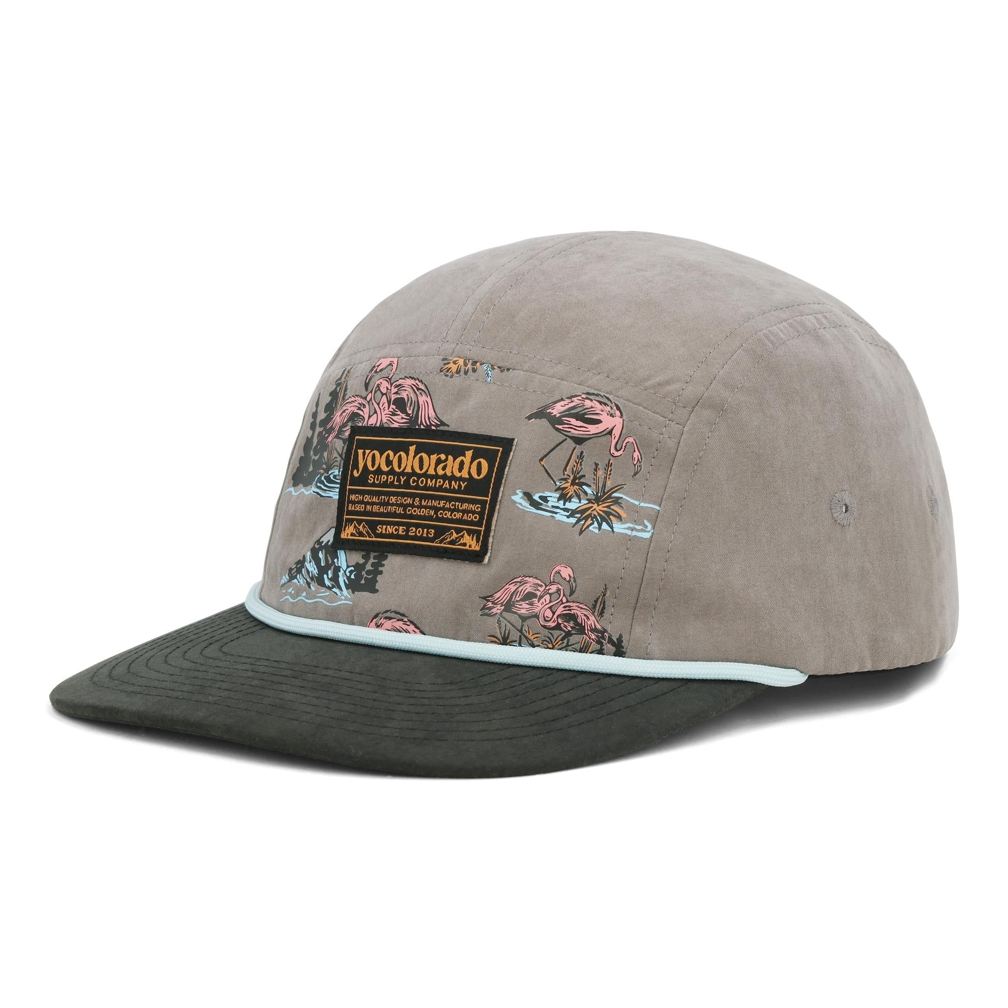 Flamingo 5 Panel Camper Hat