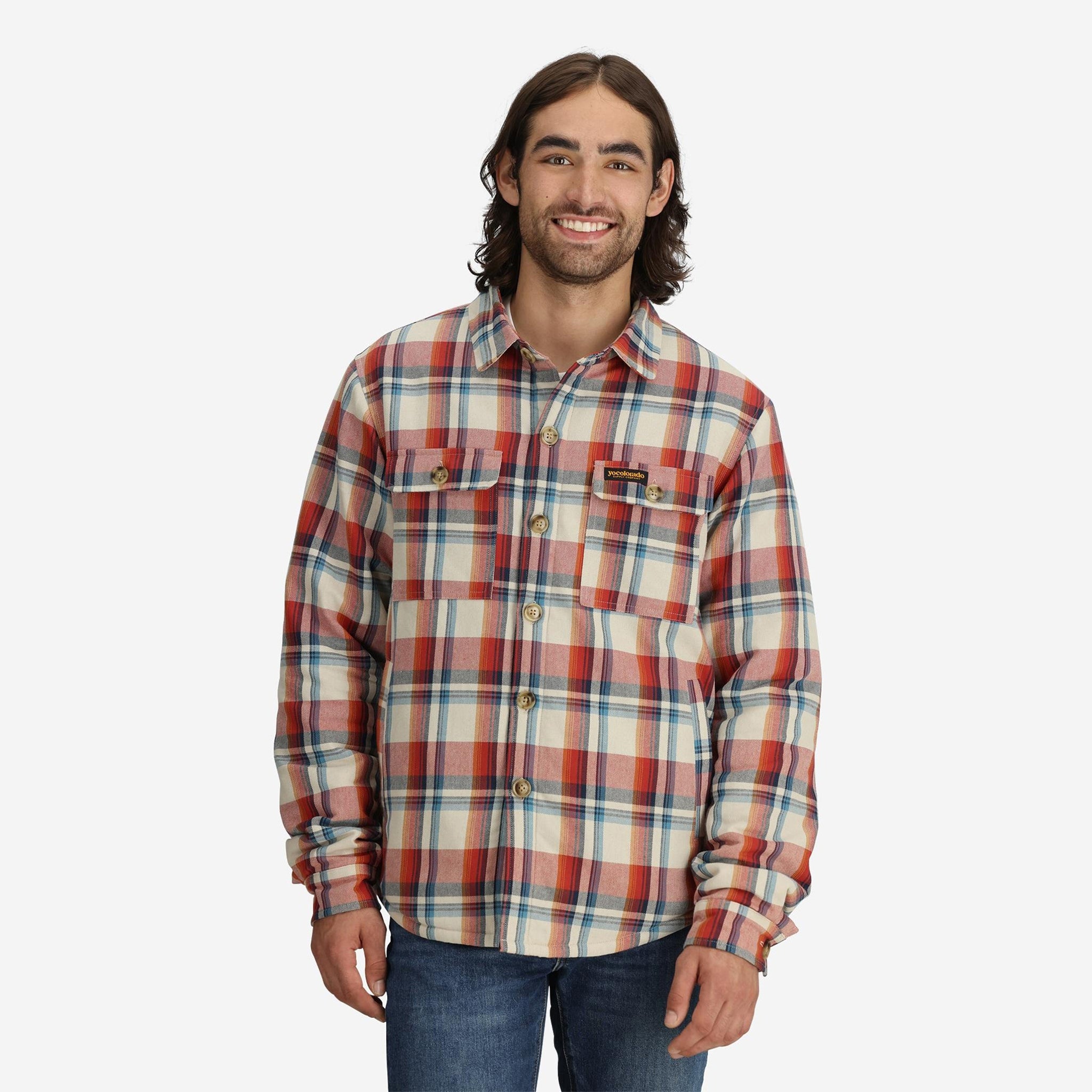 Men's Benny Sherpa Lined Flannel Jacket