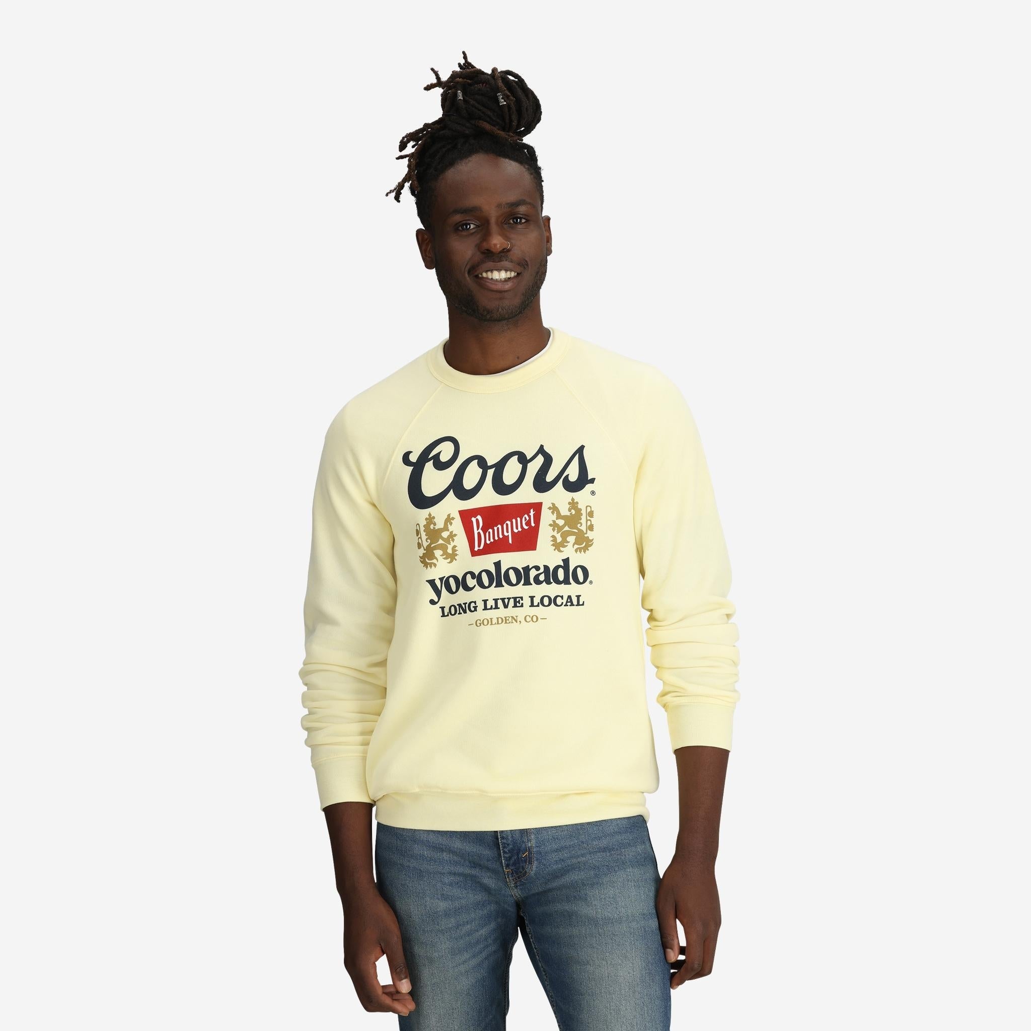 Coors Banquet x YoColorado Gold Crew Neck Sweatshirt - LIMITED EDITION